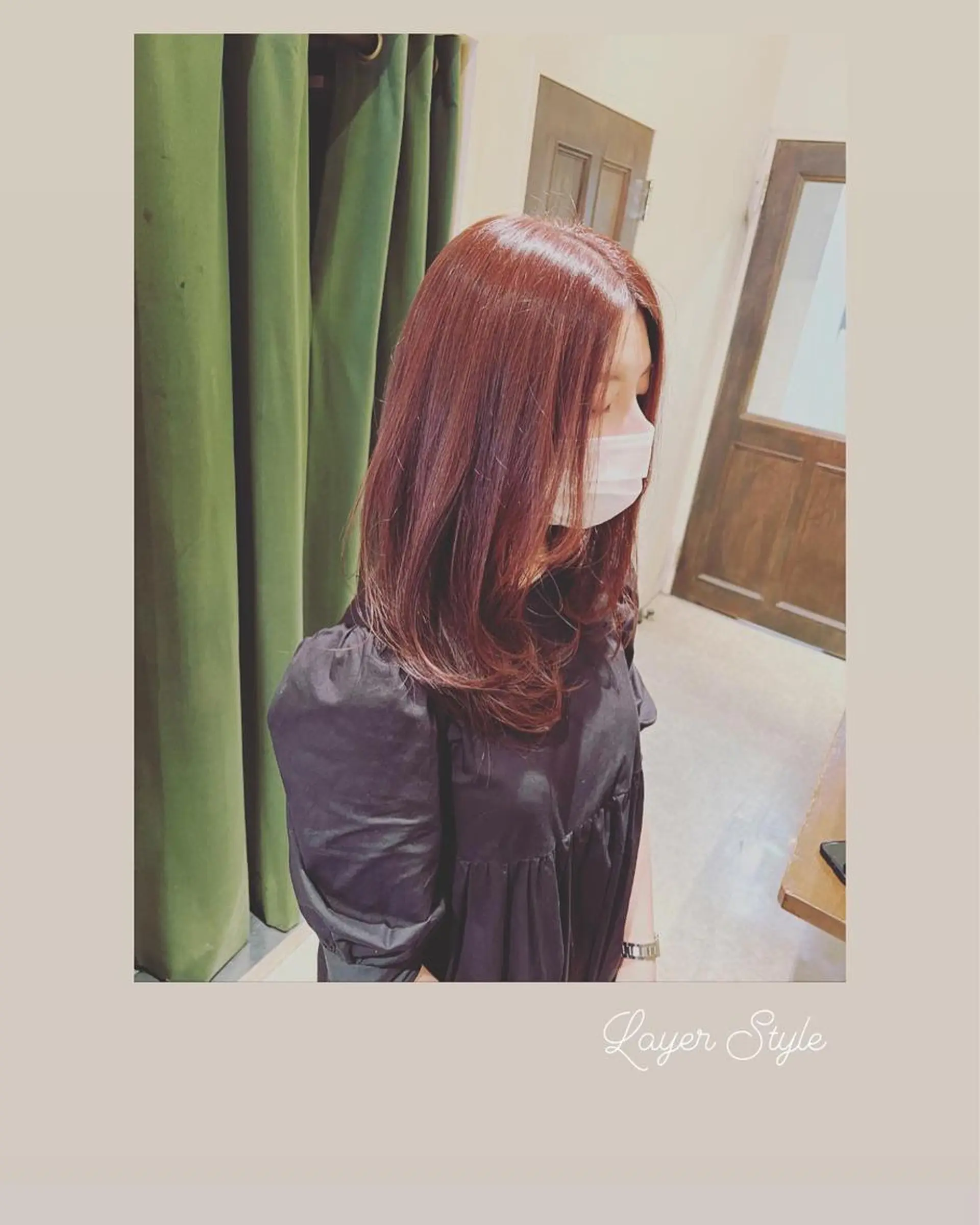 セミロング レイヤーカット カット ヘアカラー トリートメント ハイライト/インナー /ブリーチ/レイヤーのヘアスタイル