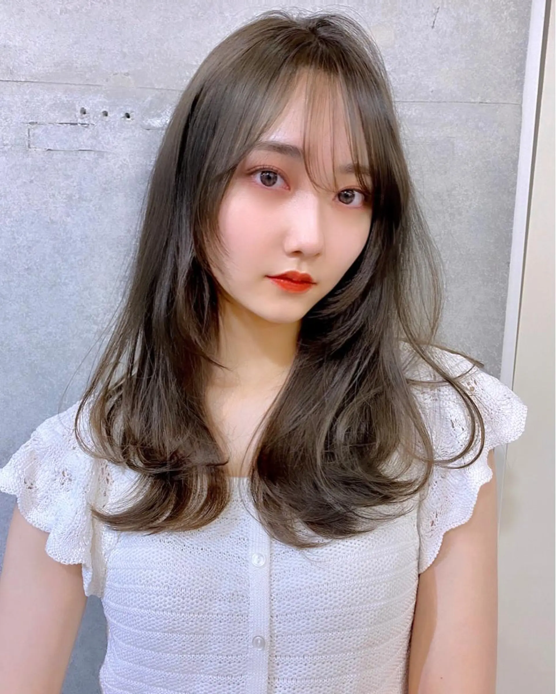 ロング カラー グレージュ くびれヘア 韓国風ヘア くびれレイヤー レイヤーカット 似合わせレイヤー 🇰🇷荒木洋文のヘアスタイル