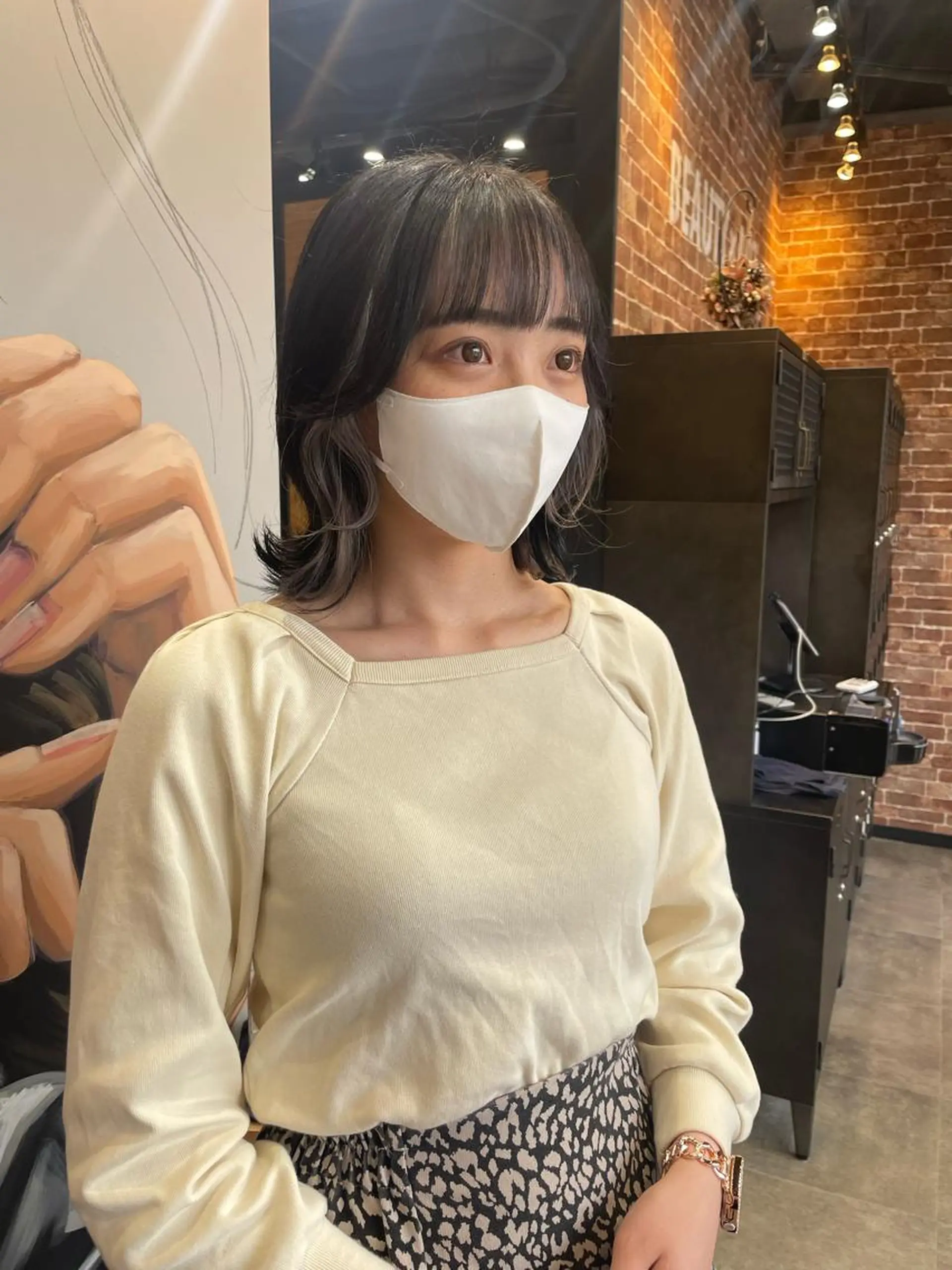 ミディアム カラー レイヤーカット/髪質 改善/矯正🤍吉田のヘアスタイル