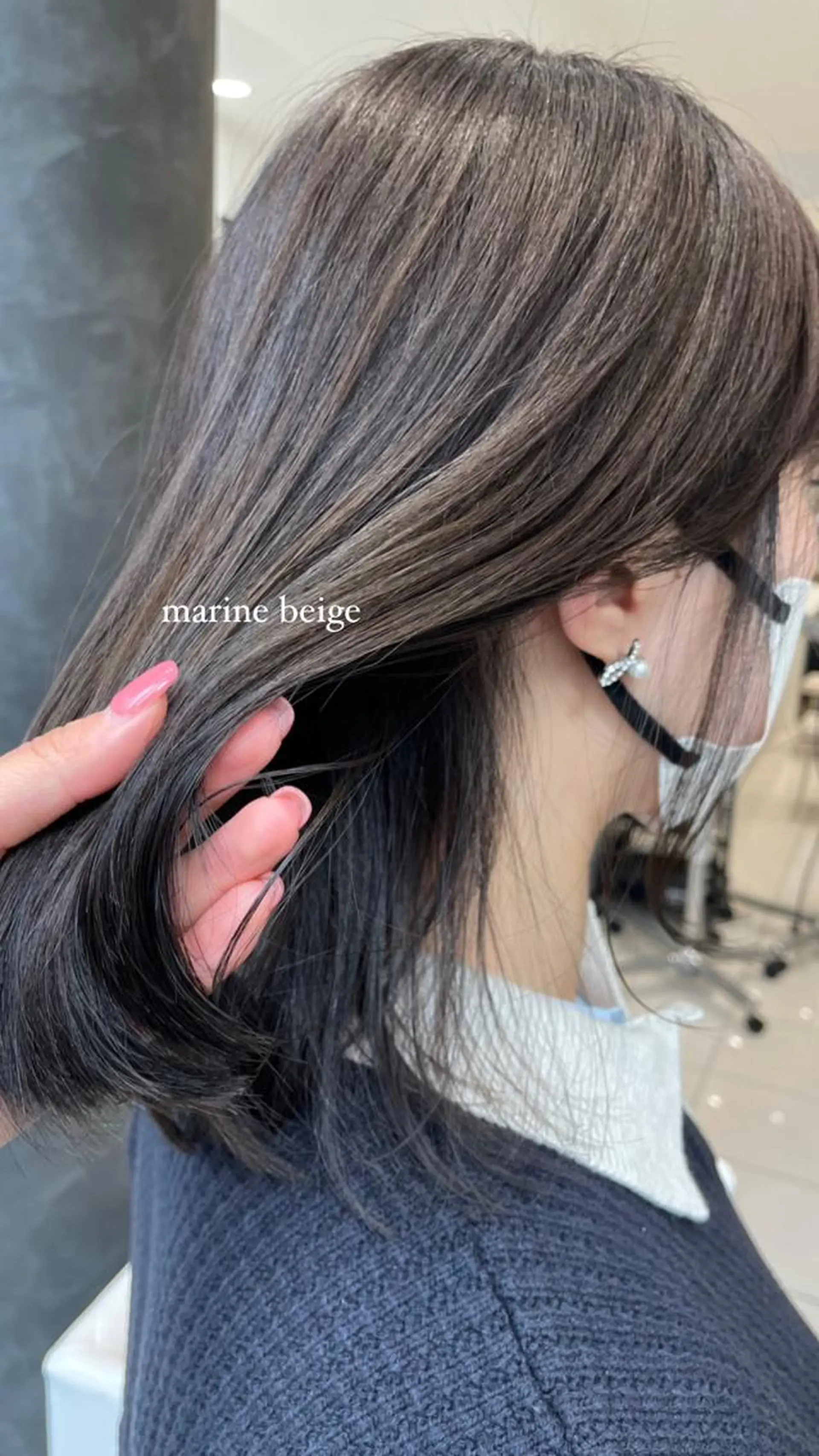 ミディアム カット ヘアカラー ヘッドスパ BiBi 武田 あやのヘアスタイル