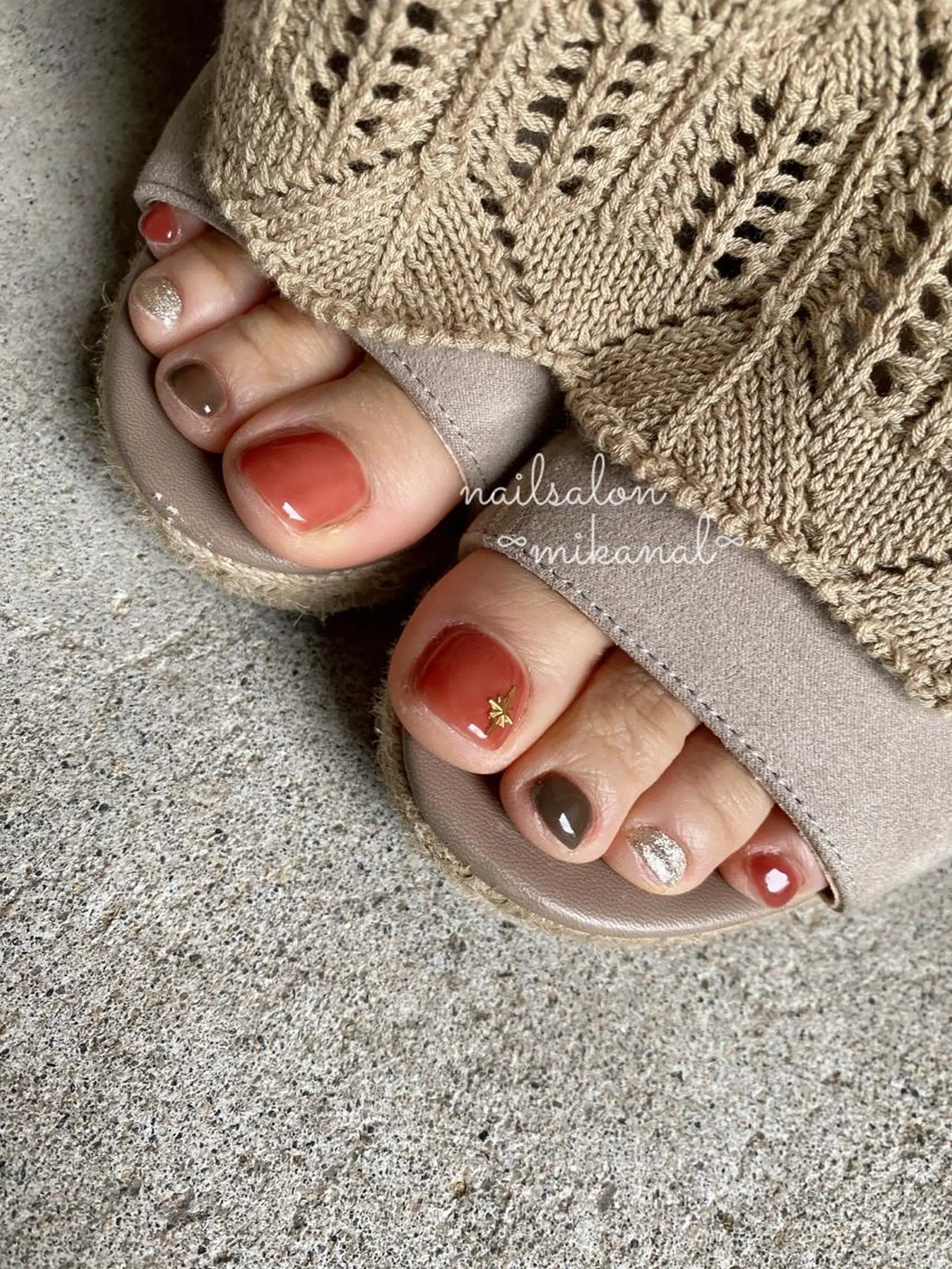 ネイル ハンドネイル フットネイル nailsalon ∞ ﾐｶﾅﾙ ∞のネイルデザイン