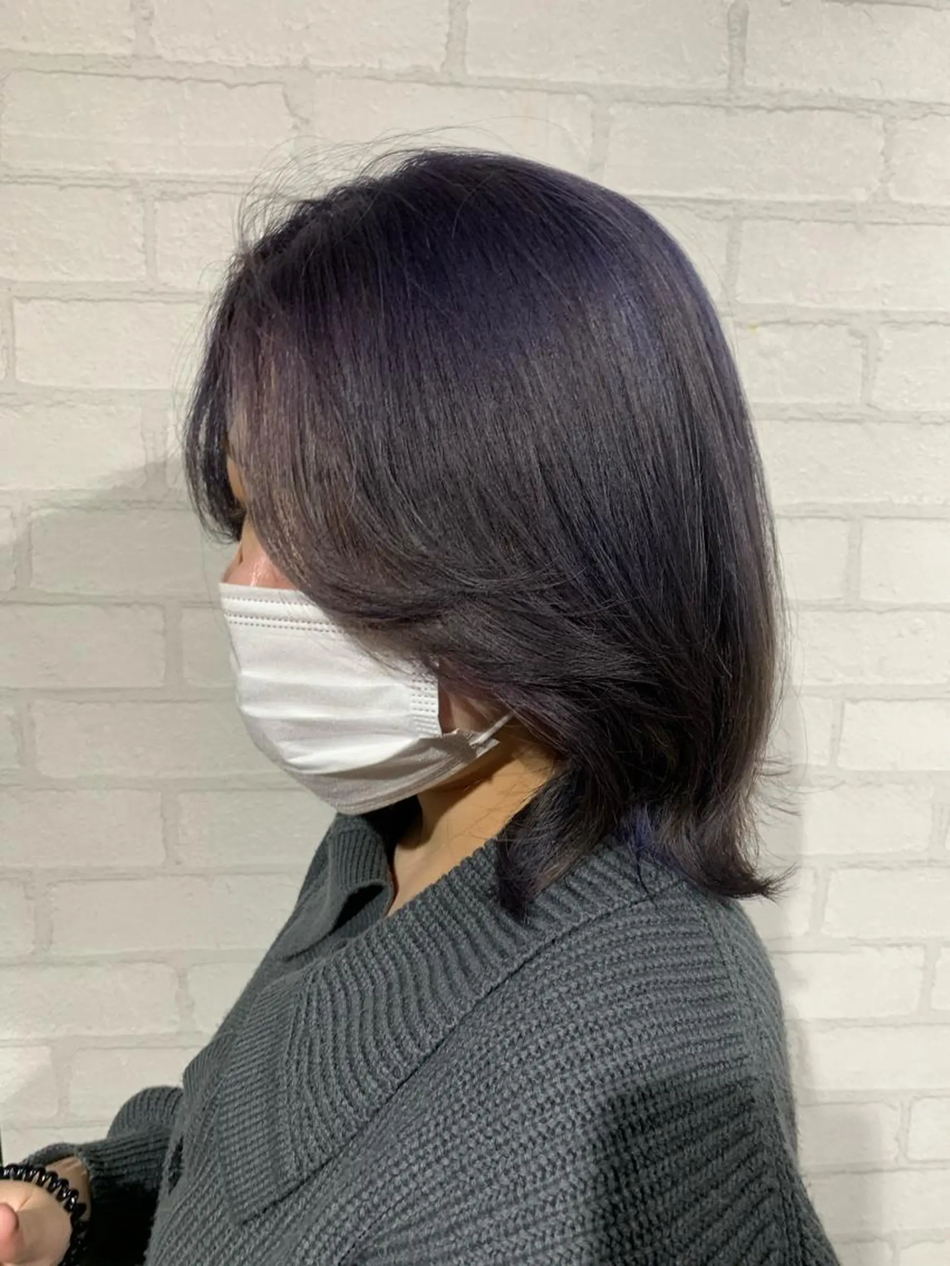 ミディアム ヘアカラー イリオモテ レナのヘアスタイル