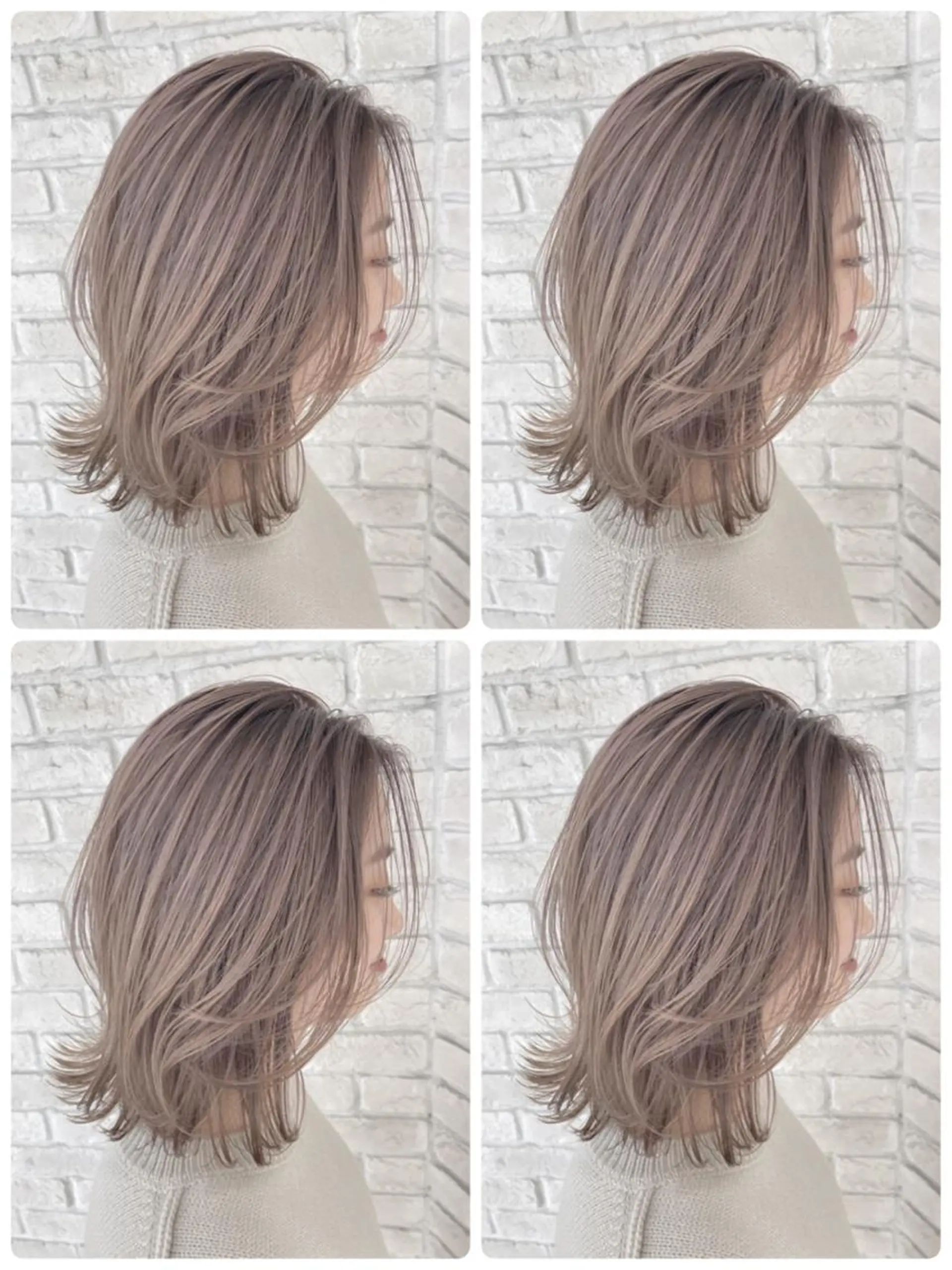 ヘアアレンジ あやかショート 白髪ぼかしのヘアスタイル