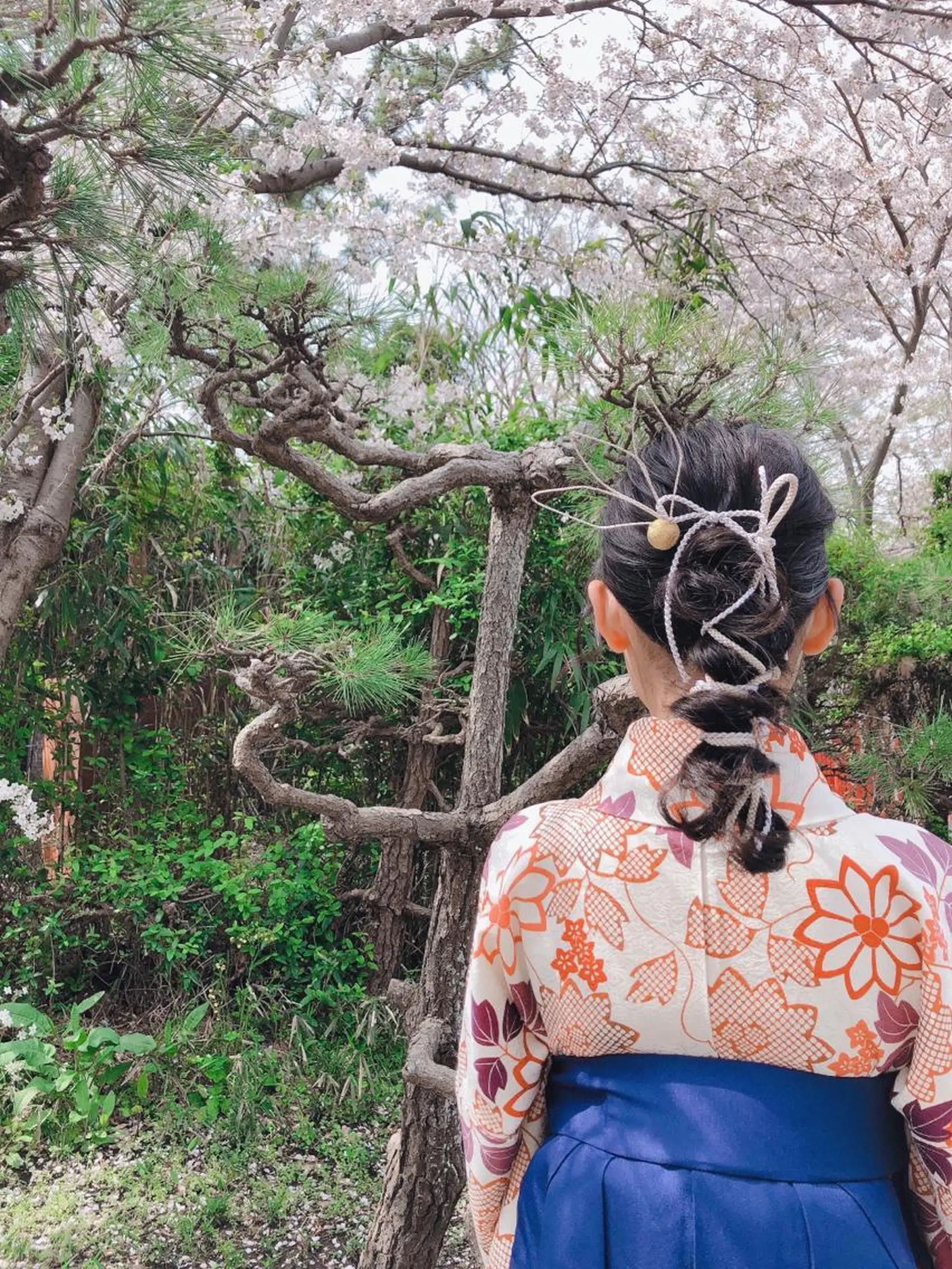 ヘアアレンジ キッズ 着物ヘア 野咲き 美容室のマツエク・マツパデザイン