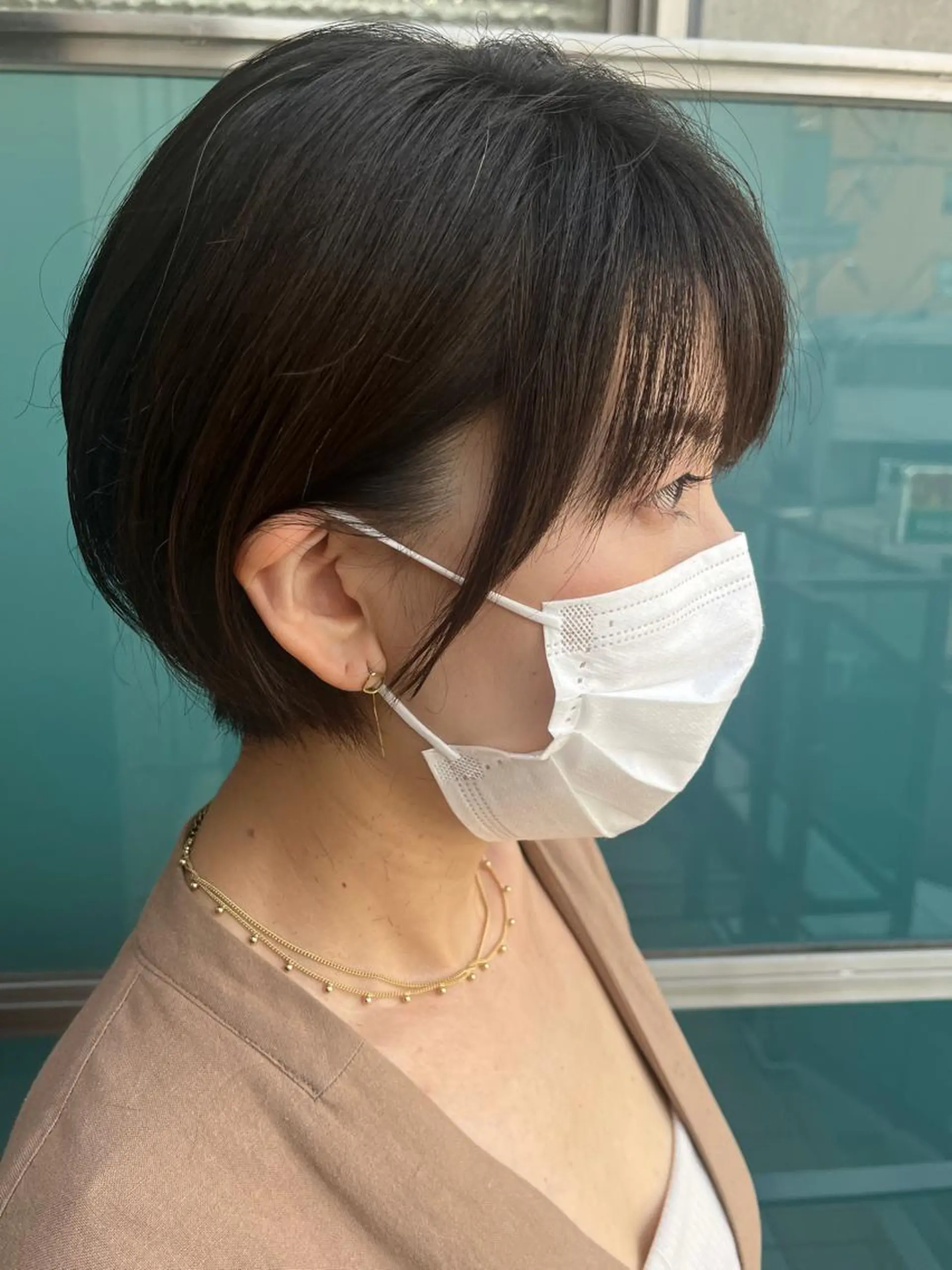 ショート カラー パーマ ヘアアレンジ メンズ キッズ ネイル マツエク・マツパ アイブロウ メンズパーマ ブラウンカラー ケアカラー 透明感カラー ピンクカラー 久木原 ゆりのヘアスタイル