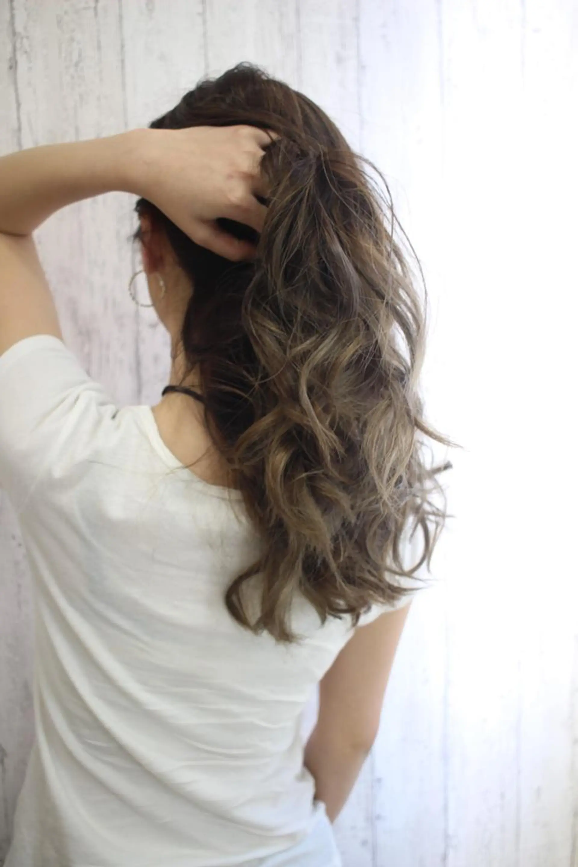 ロング カラー チビ編み込みエクステ シールEXどぅ〜すのヘアスタイル