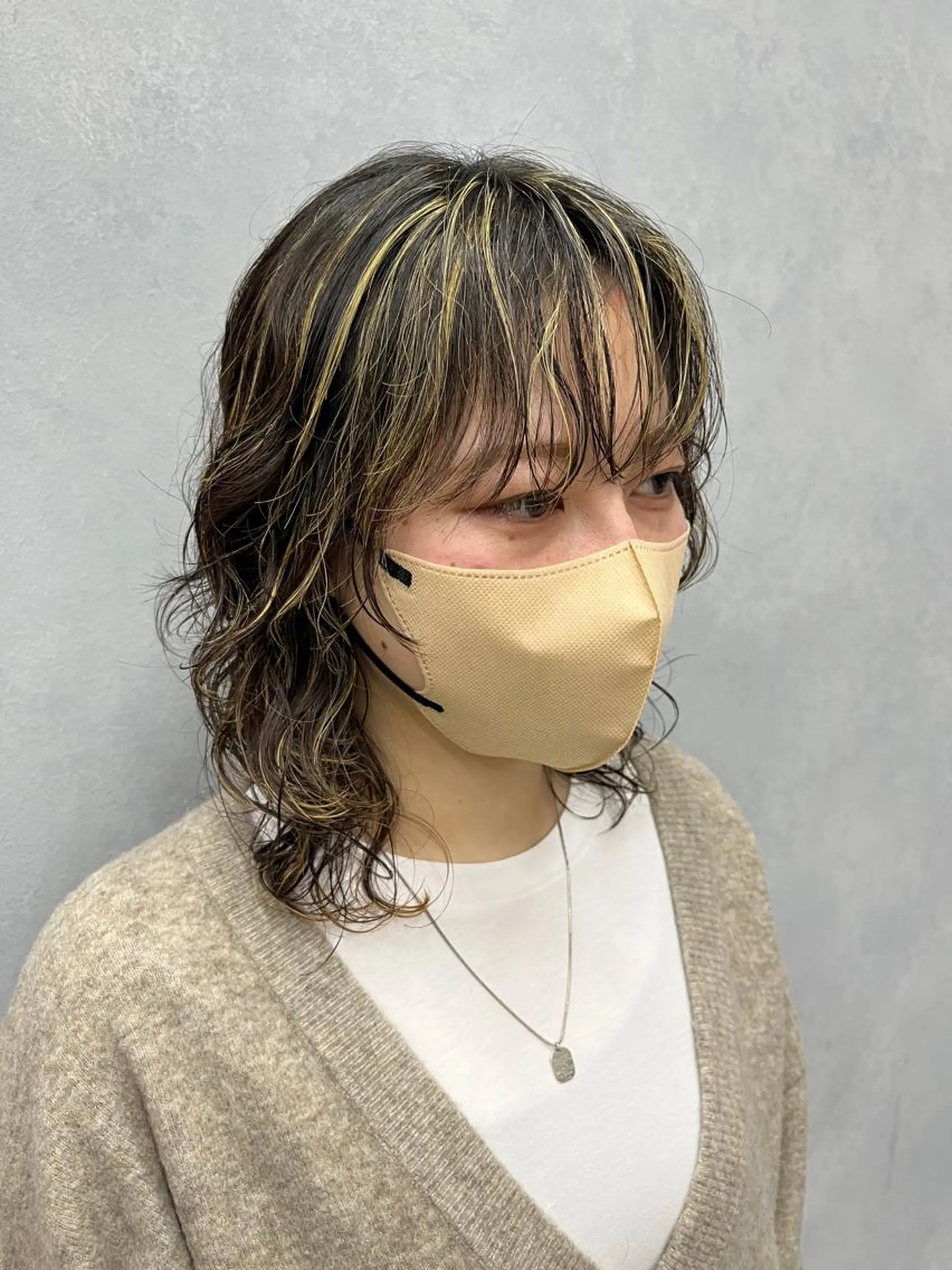 ミディアム パーマ カット パーマ 🦩レイヤー|透明感 カラー🦩makoのヘアスタイル