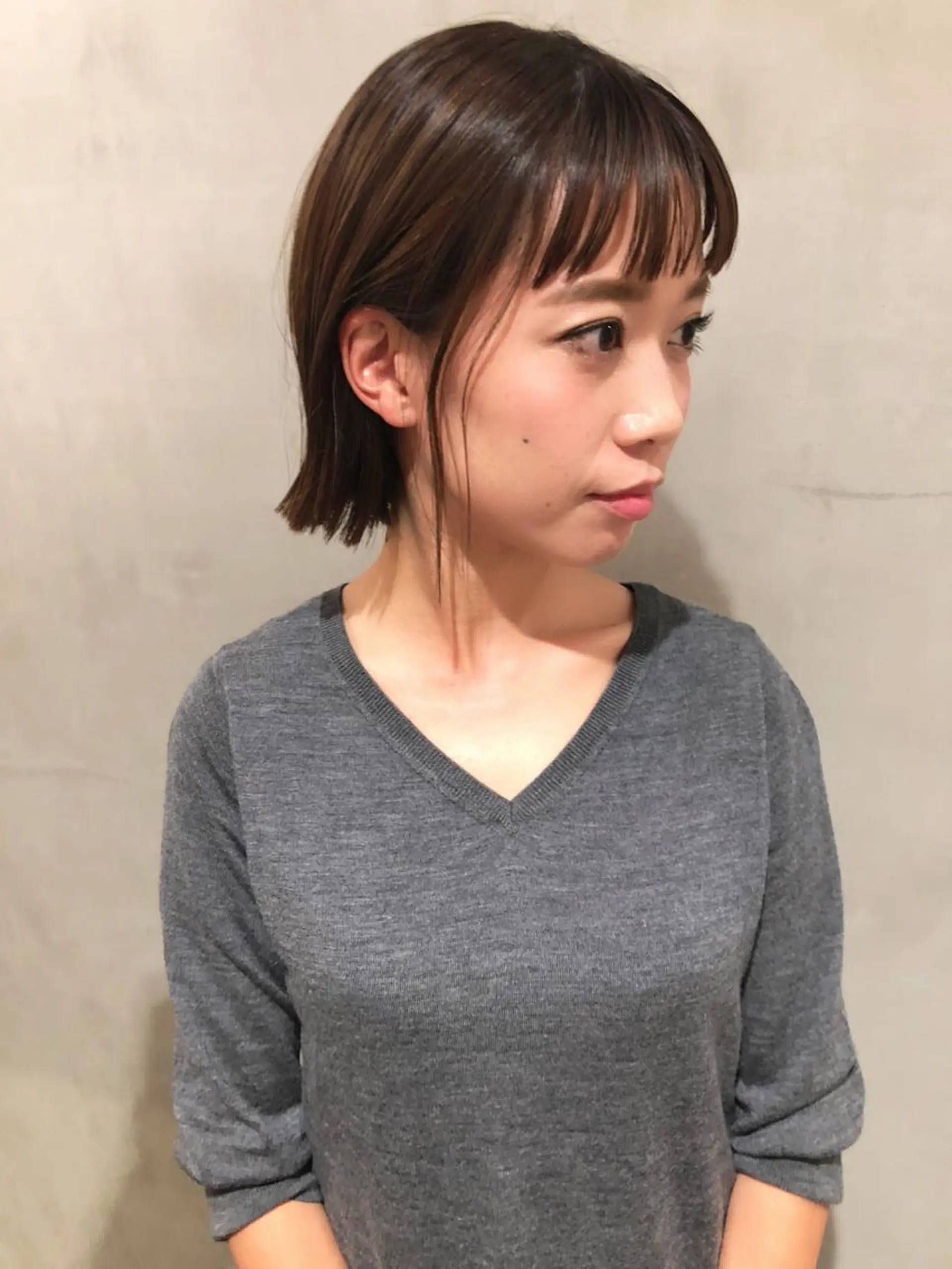 ショート カラー オン眉 大西 直人のヘアスタイル