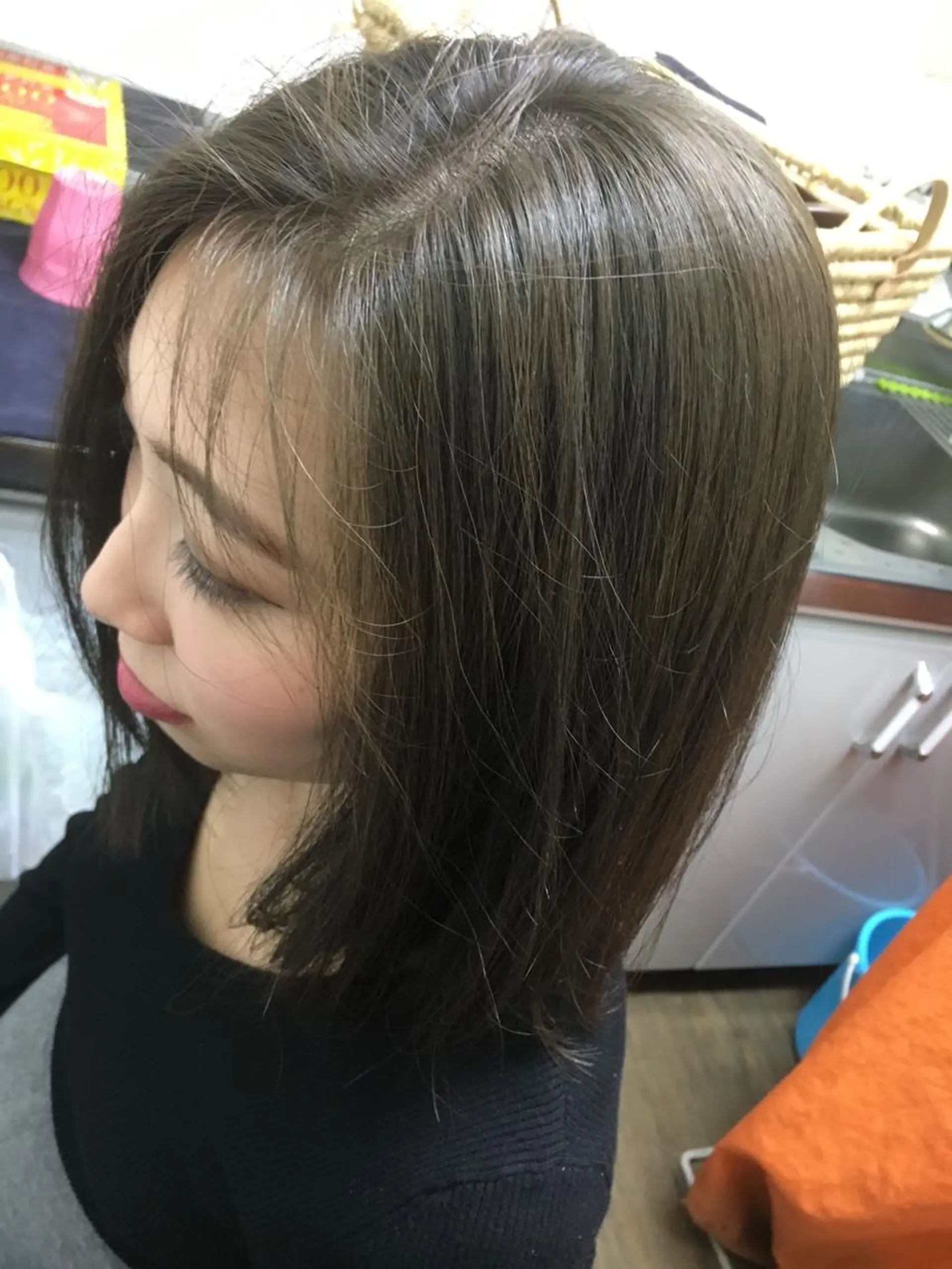 カラー アッシュ アッシュグレー アッシュグレージュ グレージュ ヘアカラー トリートメント 🫧MANA🫧縮毛 矯正モデル募集中🧡のヘアスタイル