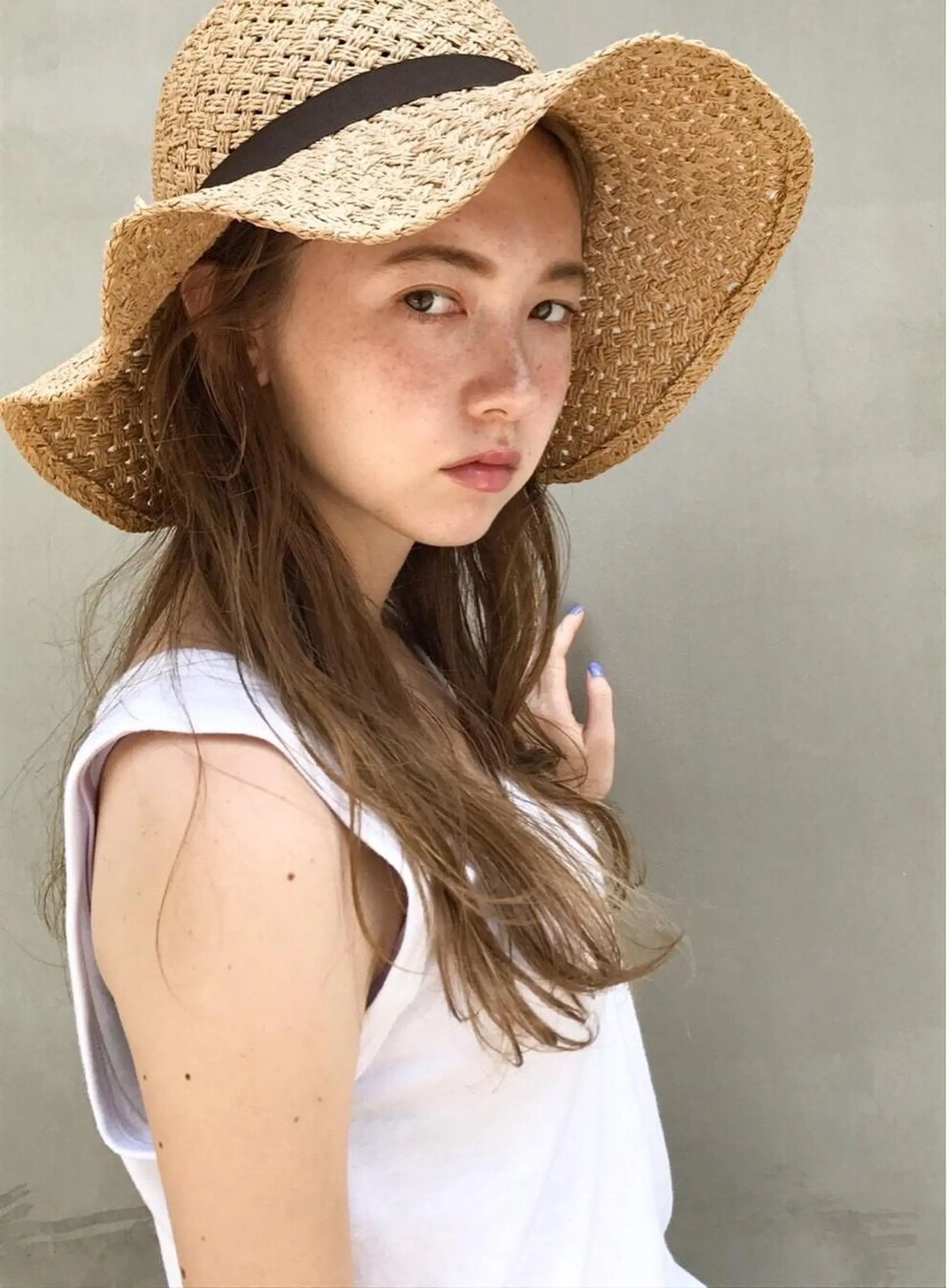 セミロング カラー ヘアアレンジ 薬剤付きシェアサロン 店長タチバナのヘアスタイル