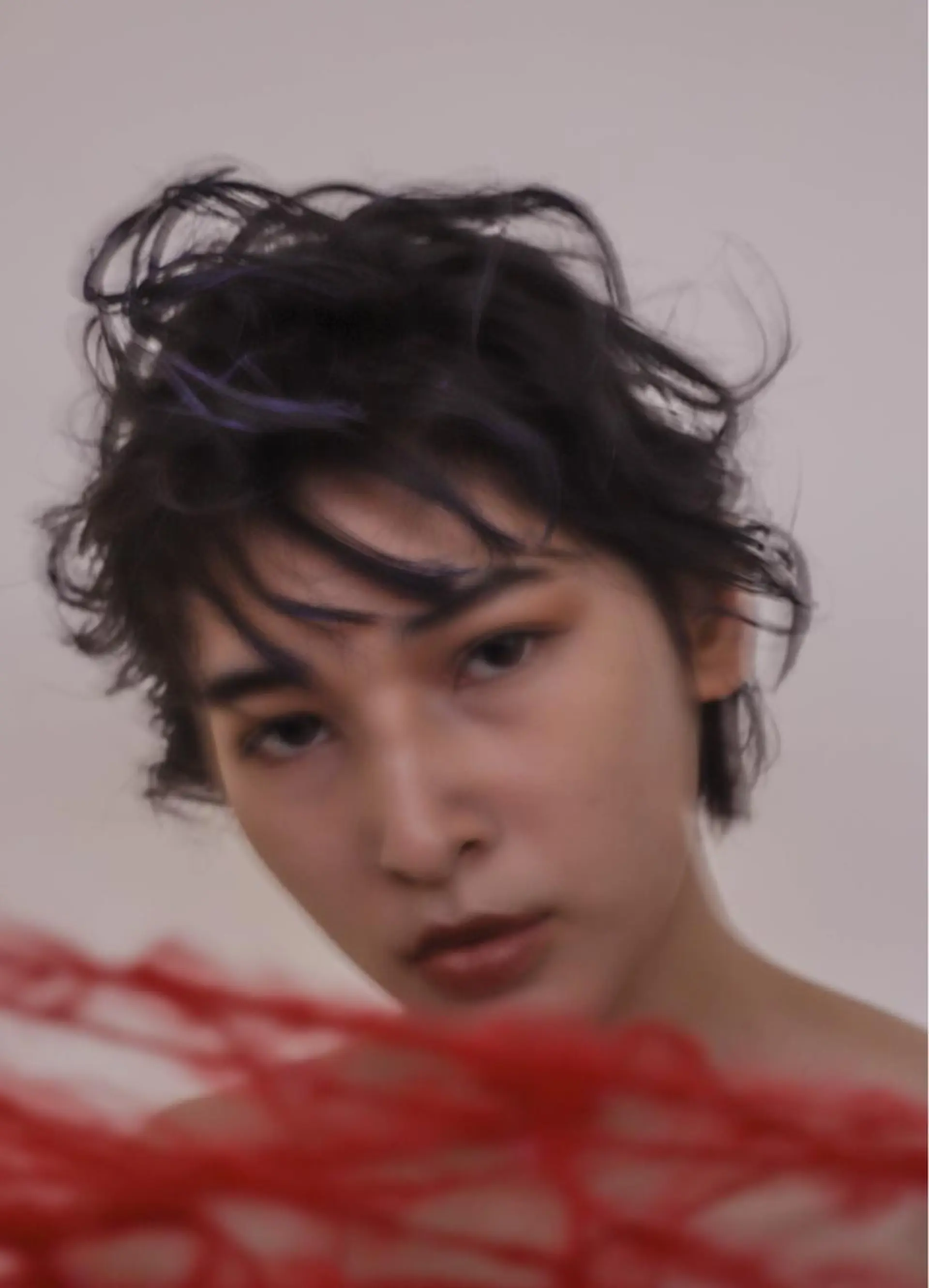 ショート カラー ベージュカラー ブリーチ ケアブリーチ グレージュ ハイライトカラー カット パーマ DADACUBIC 齋藤　樹のヘアスタイル