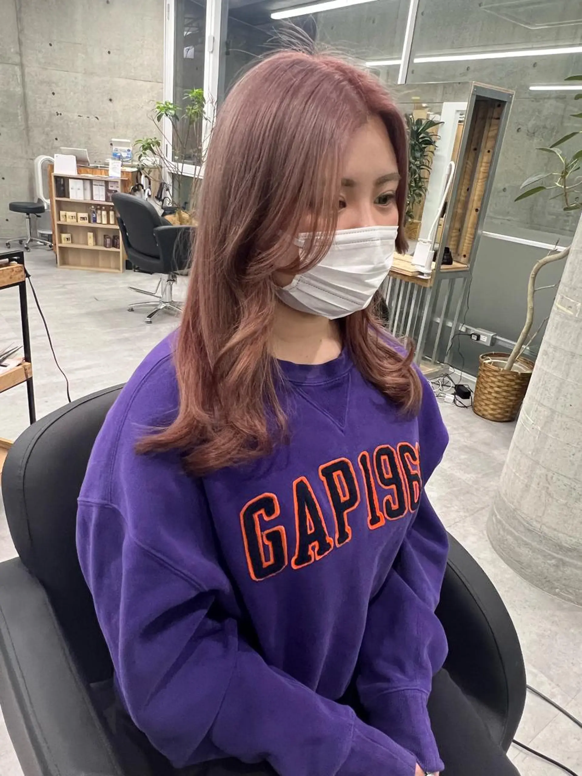 ロング カラー グレージュ ピンクカラー ヘアカラー トリートメント 艶髪✨ブリーチ職人 井手正康のヘアスタイル