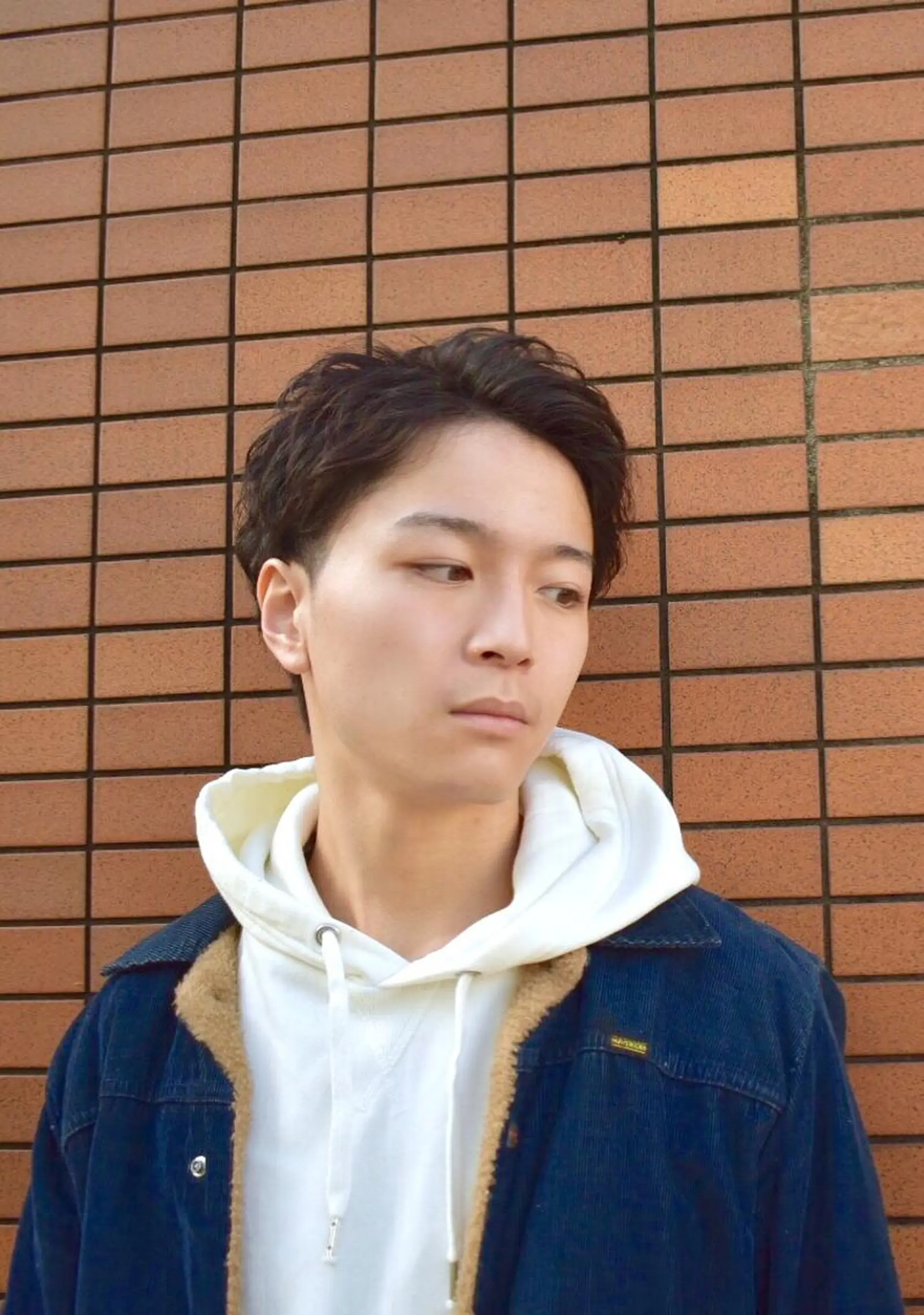 ショート メンズ アップバング カット ヘアカラー トリートメント ✨髪質改善縮毛矯正✨ 宇田川修平のヘアスタイル