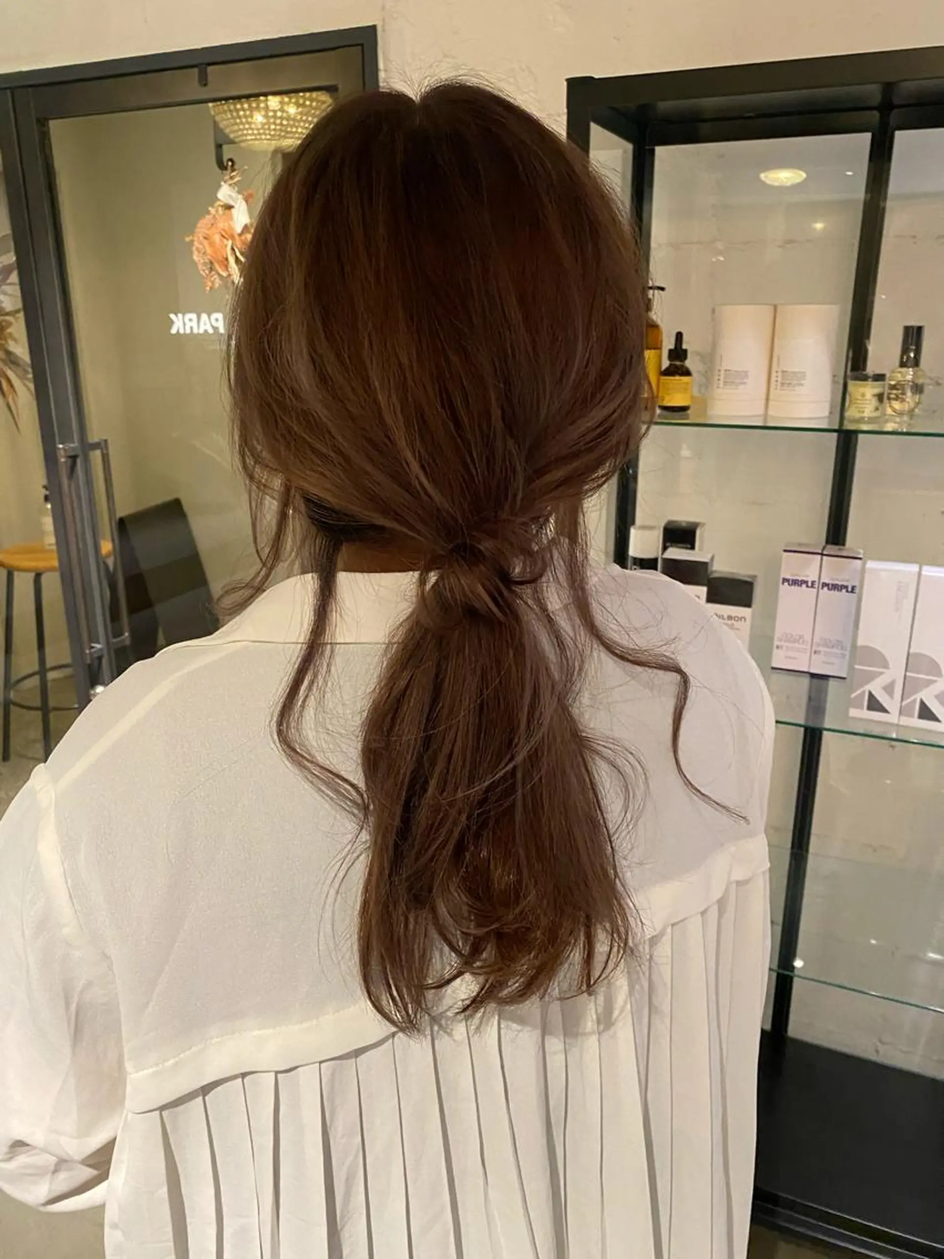 ロング カラー 聖 来のヘアスタイル