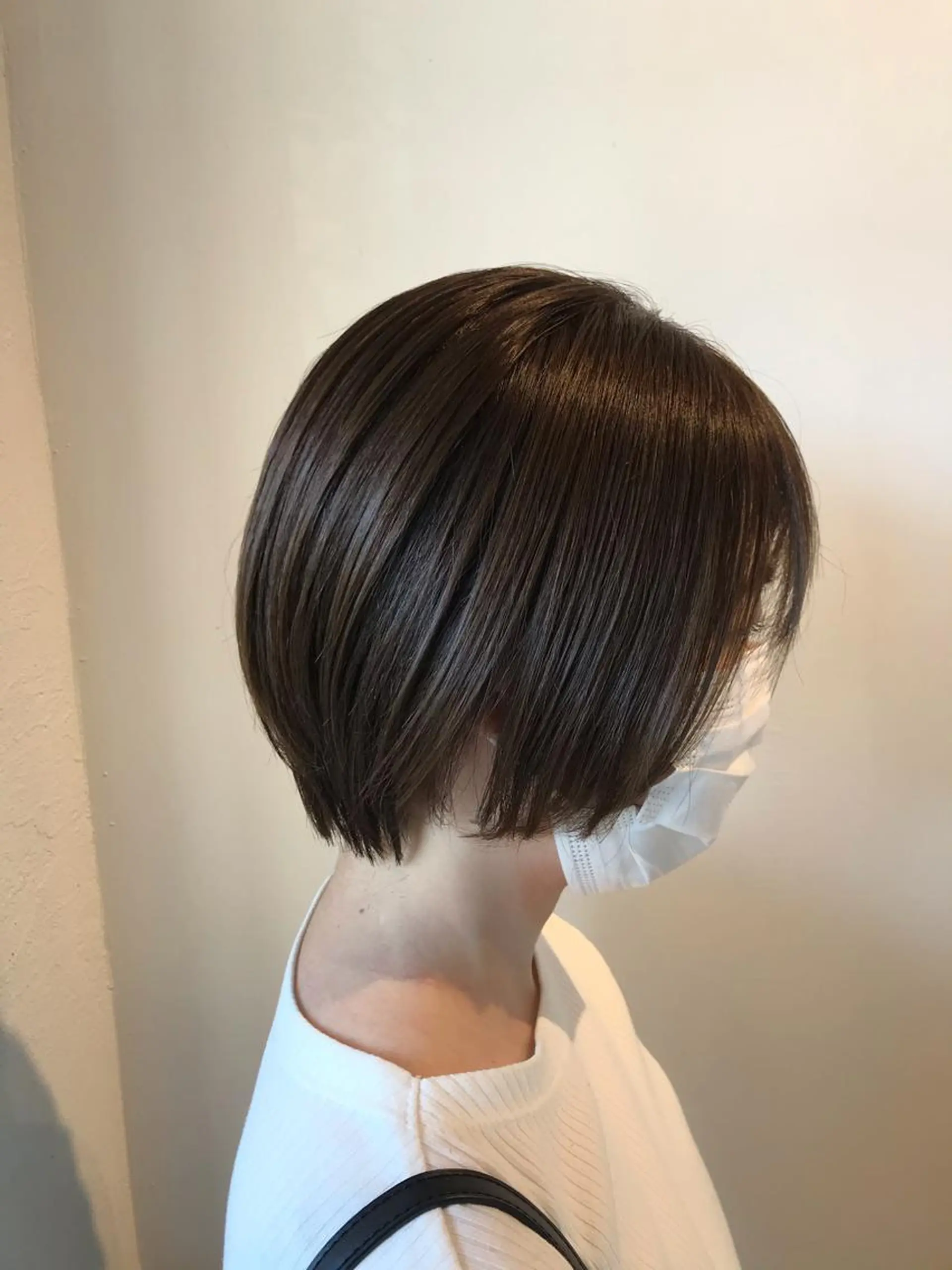 ショート カラー ニュアンスパーマ/ レイヤー/茶屋町のヘアスタイル