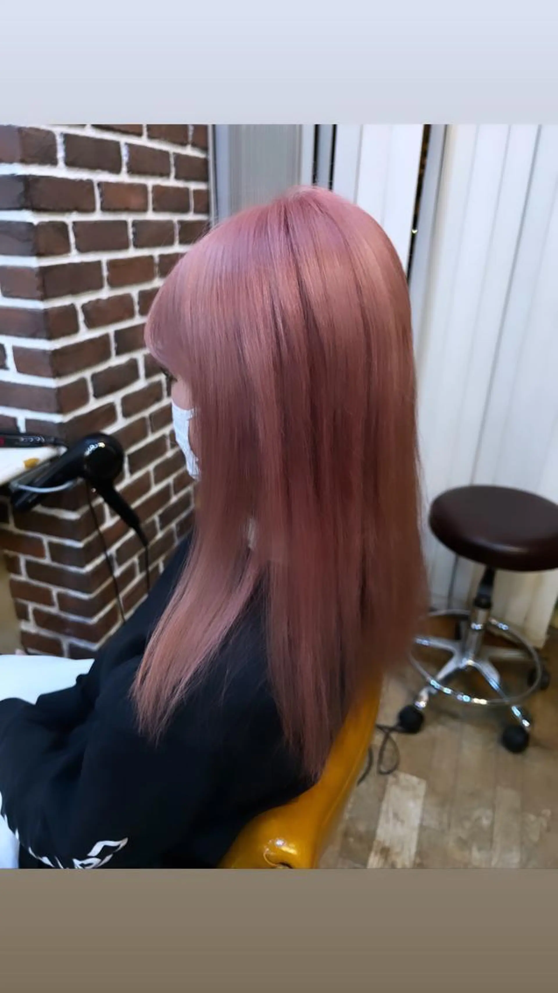 セミロング カラー ブリーチ ピンクカラー asumi/栄/ハイ トーン/ブリーチ/のヘアスタイル