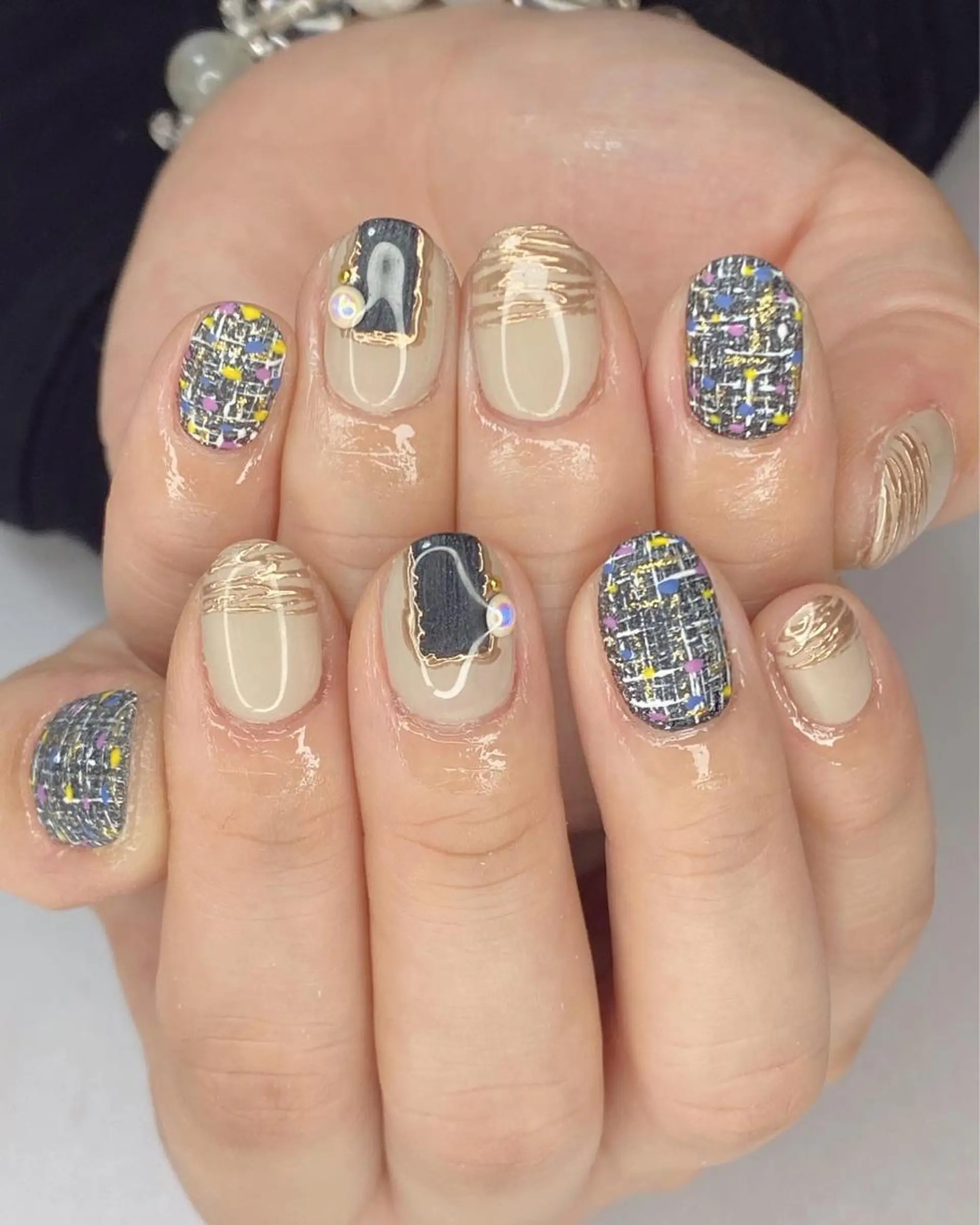 ネイル アニマル柄 アートネイル オーロラネイル 桜ネイル クリアネイル Ｎail Ｓalon ertiのネイルデザイン
