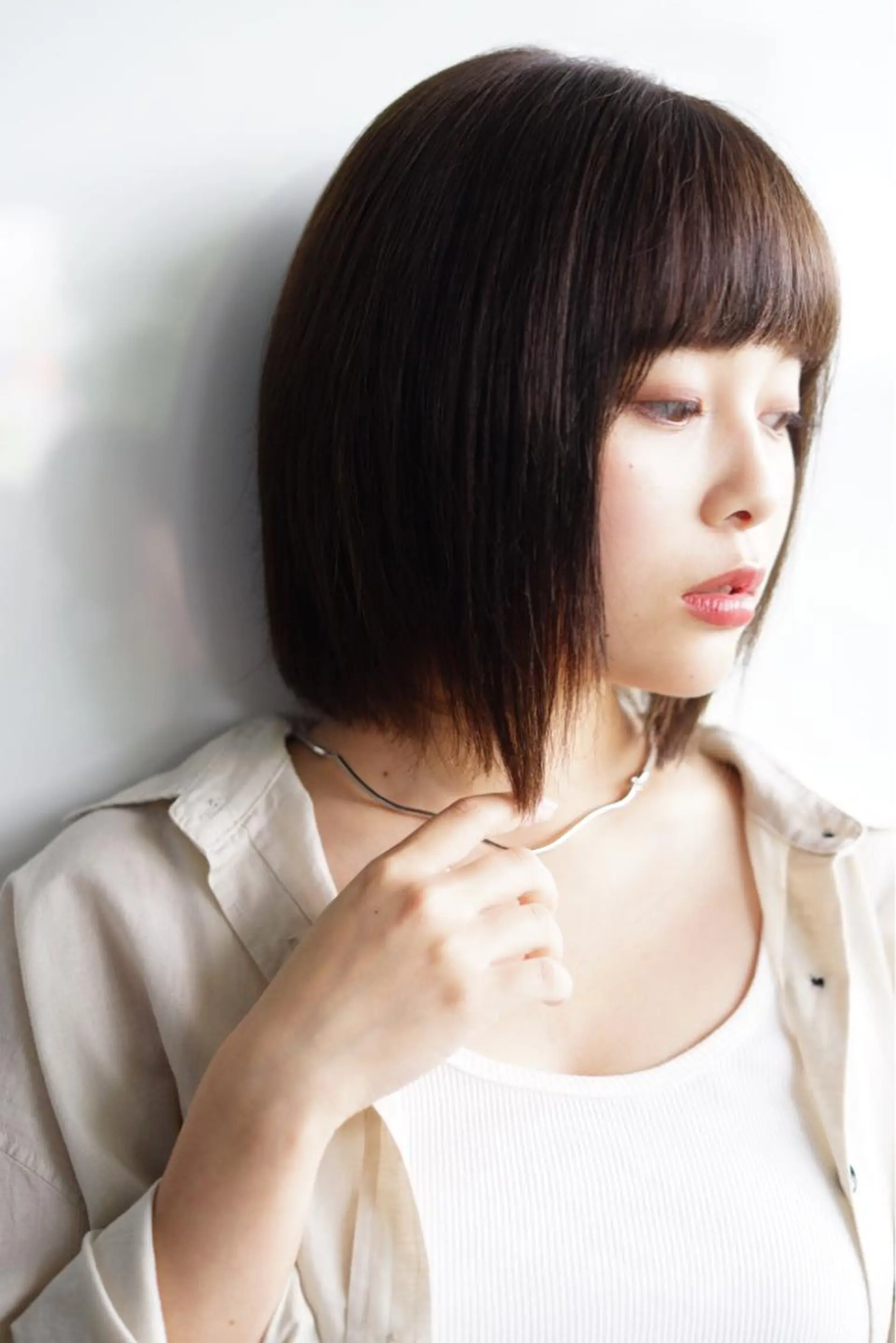 三鷹で1番ショート ボブをカットする新谷のヘアスタイル