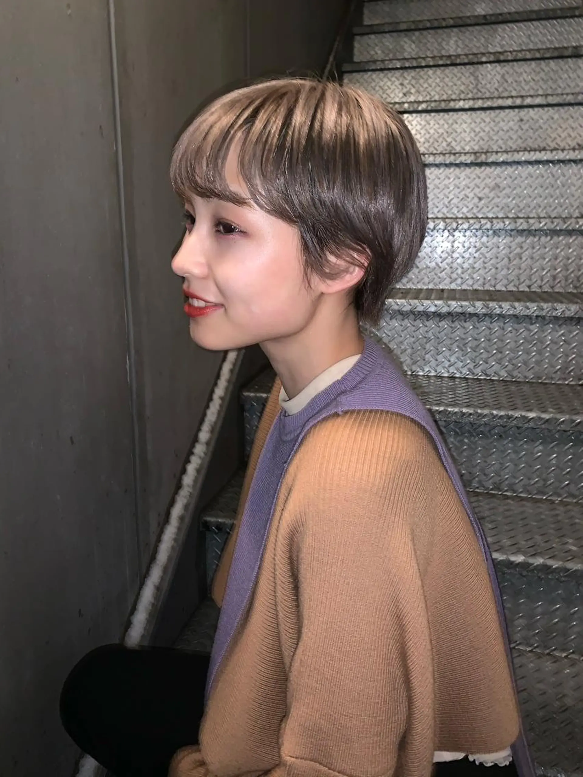 ショート カラー ピンクベージュ/新潟 万代/高橋桃葉🍑のヘアスタイル