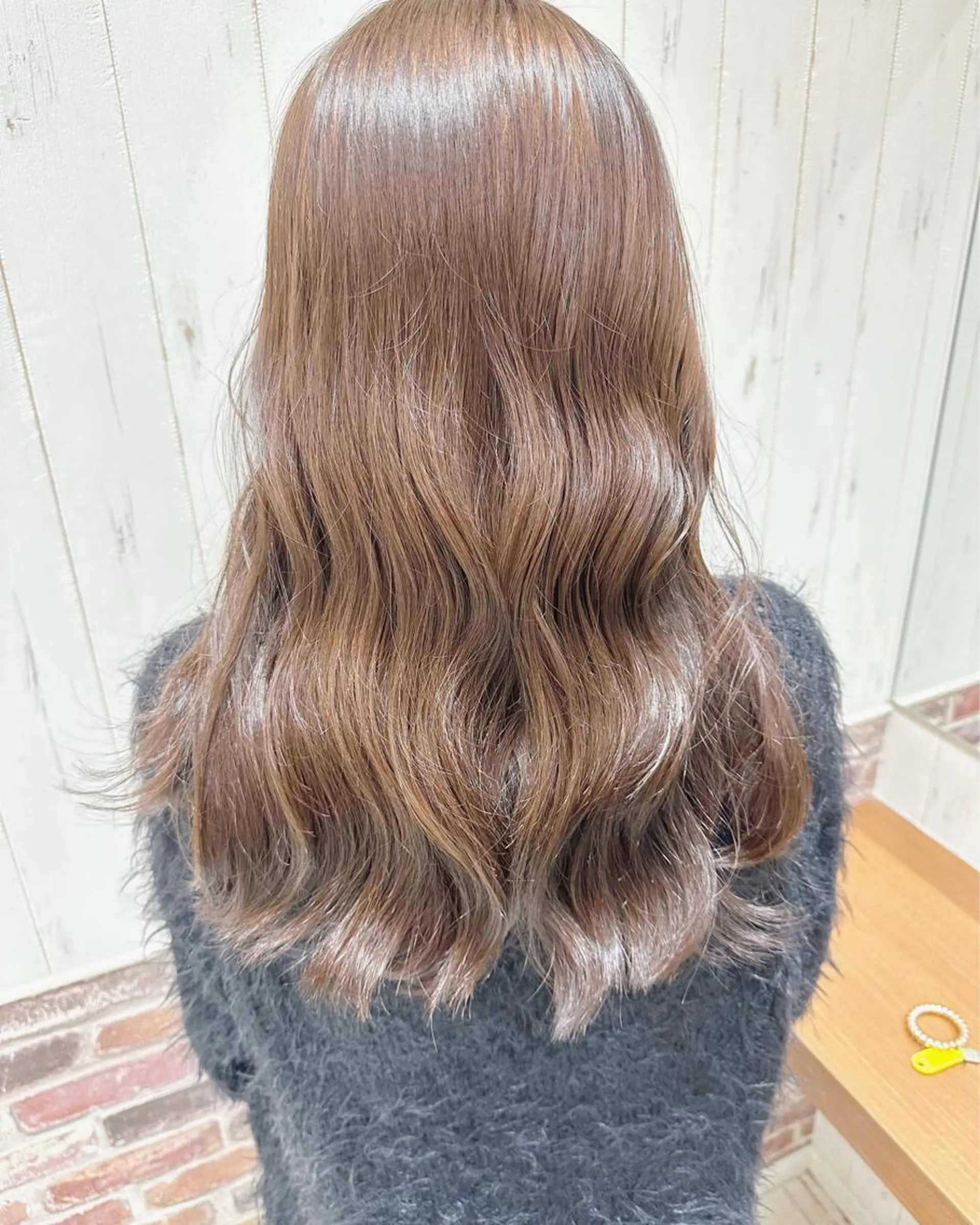 セミロング カット ヘアカラー トリートメント 上野湧太 髪質改善/艶カラーのヘアスタイル