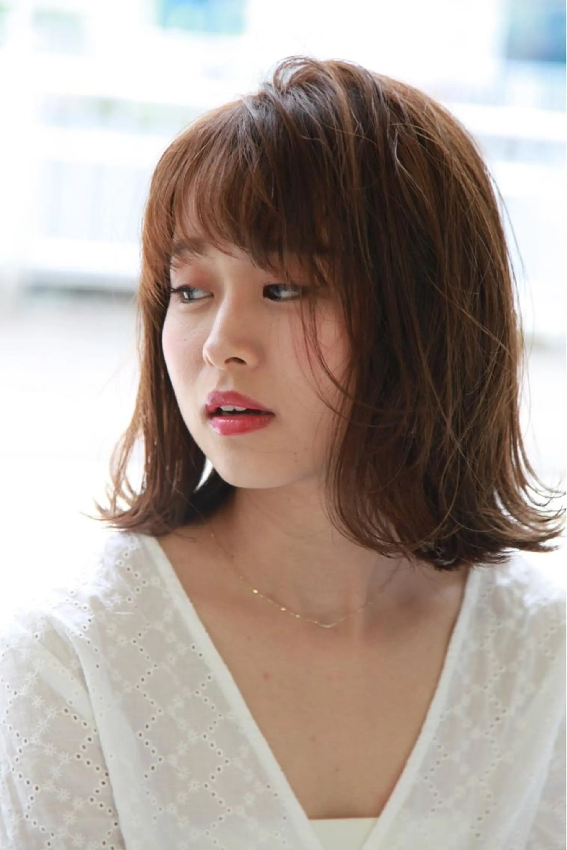 ミディアム 髪質改善 トリートメント カット ヘアカラー 髪質改善/縮毛矯正 /ブリーチ矯正/岡部のヘアスタイル