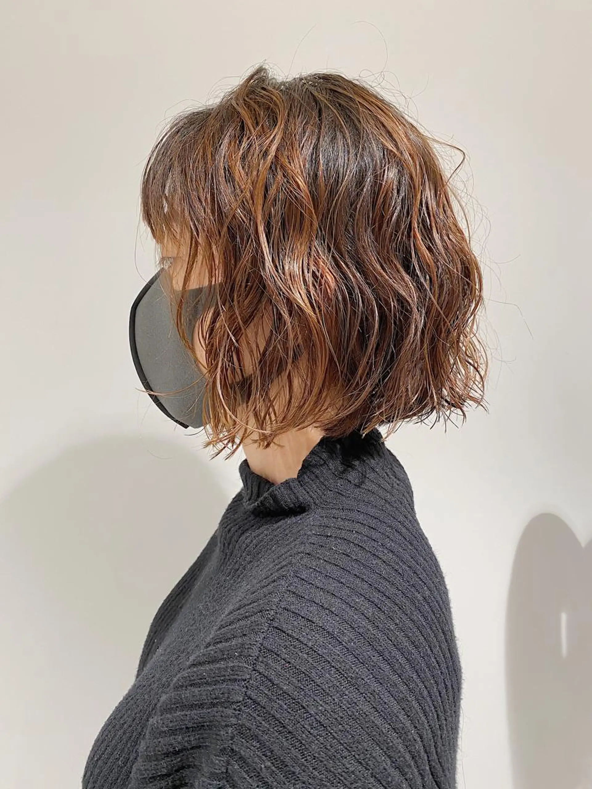 ショート パーマ ノグチ ユウキ/ボブのヘアスタイル