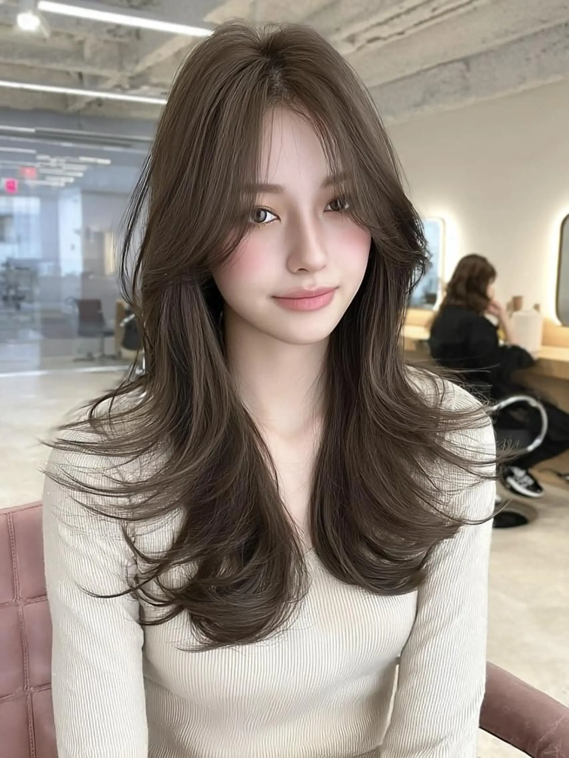 セミロング 髪質改善 縮毛矯正 ヘアカラー トリートメント 美髪メニュー特化✨️ ひなののヘアスタイル