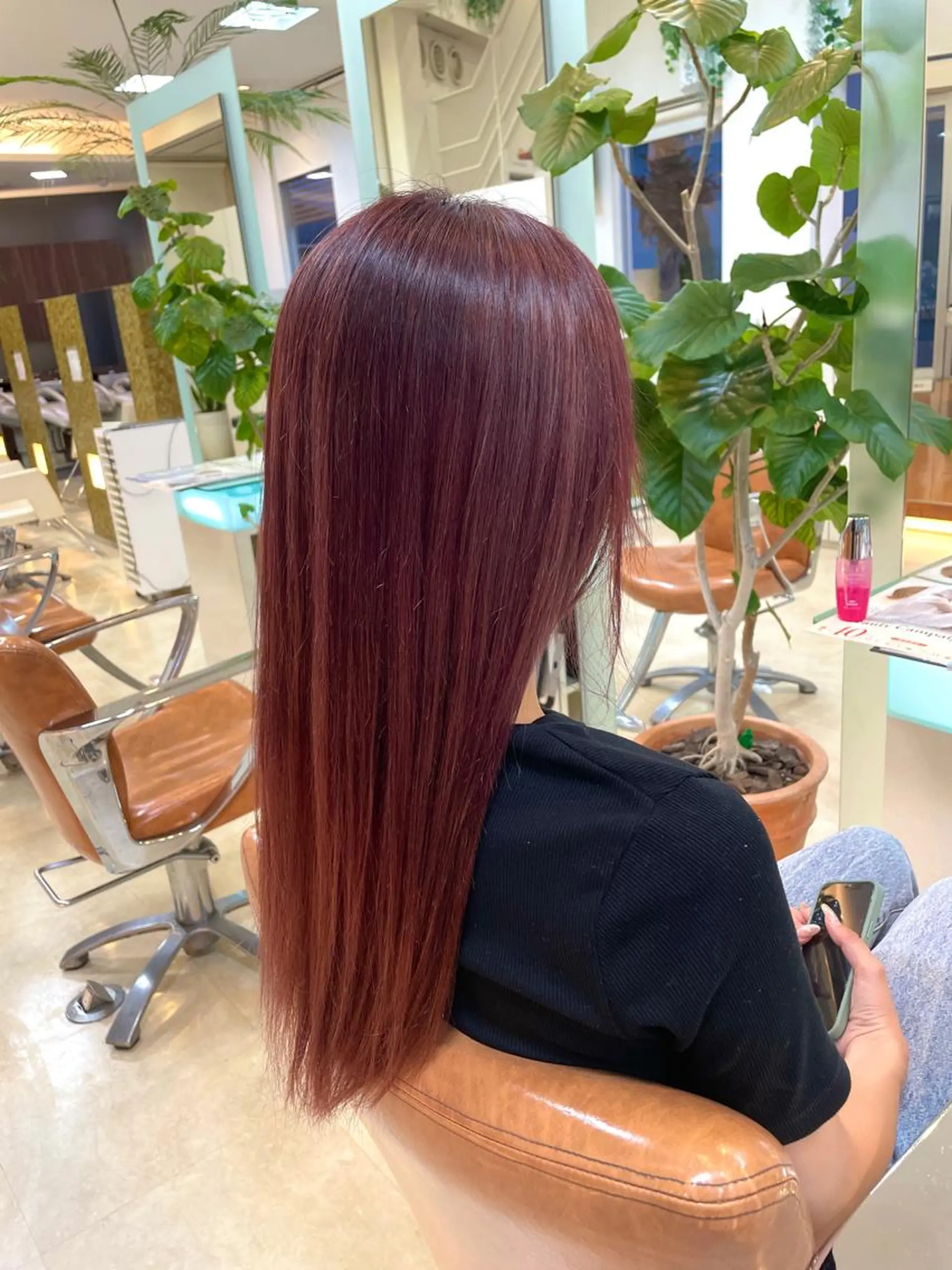 セミロング カラー ブラウンカラー chic channel伊藤のヘアスタイル
