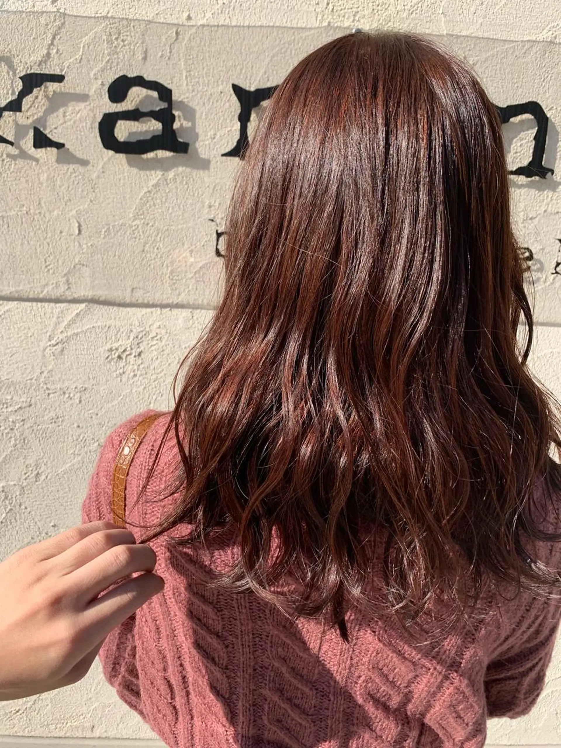 セミロング カラー 髪質改善色素改善特化 keiのヘアスタイル