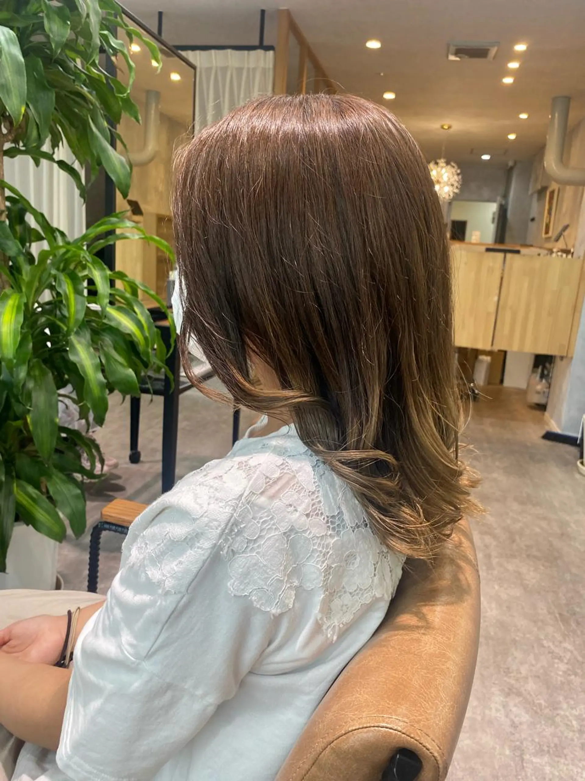 セミロング 大久保 優香のヘアスタイル