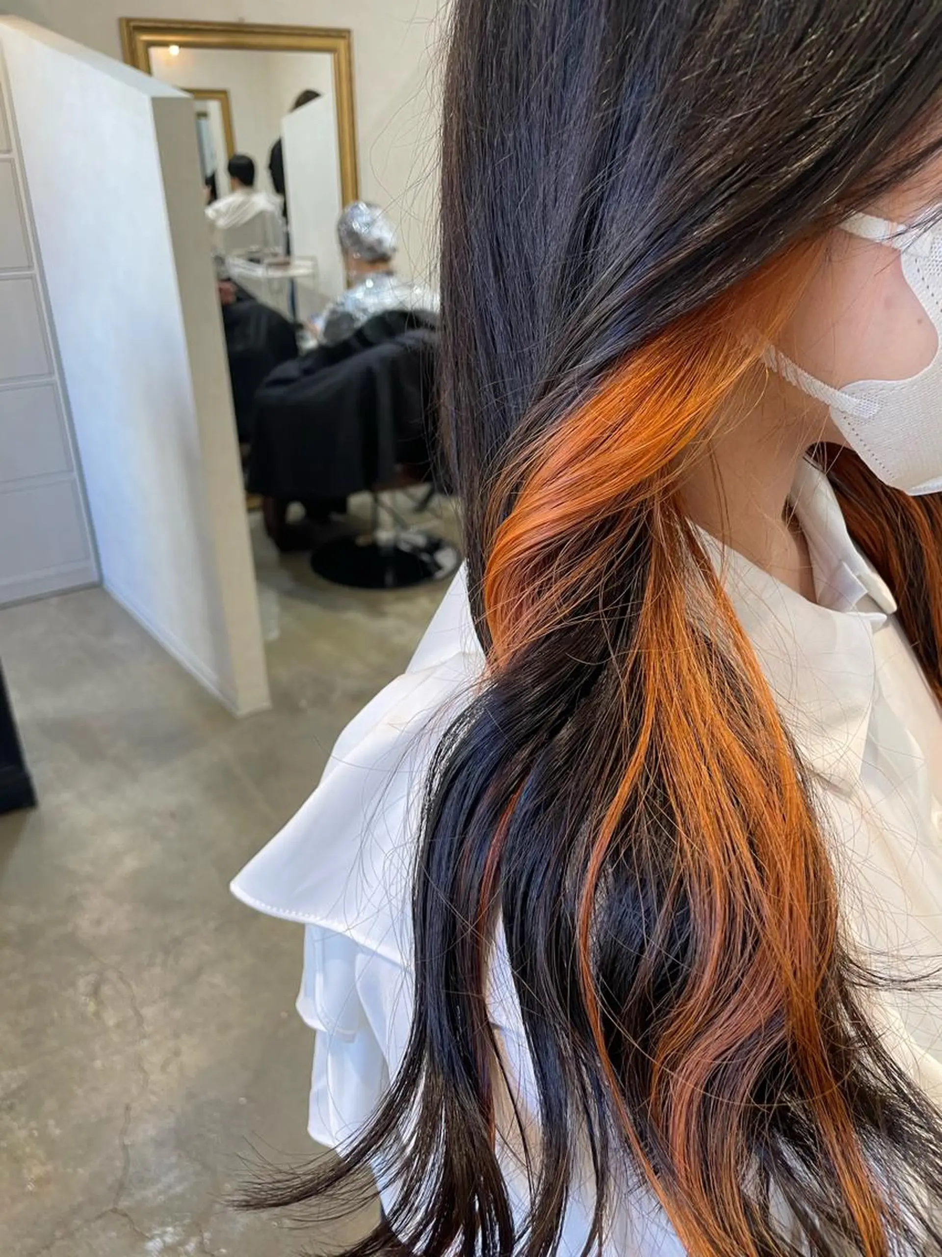 ロング カラー インナーカラー 透明感カラー💎 AYAのヘアスタイル