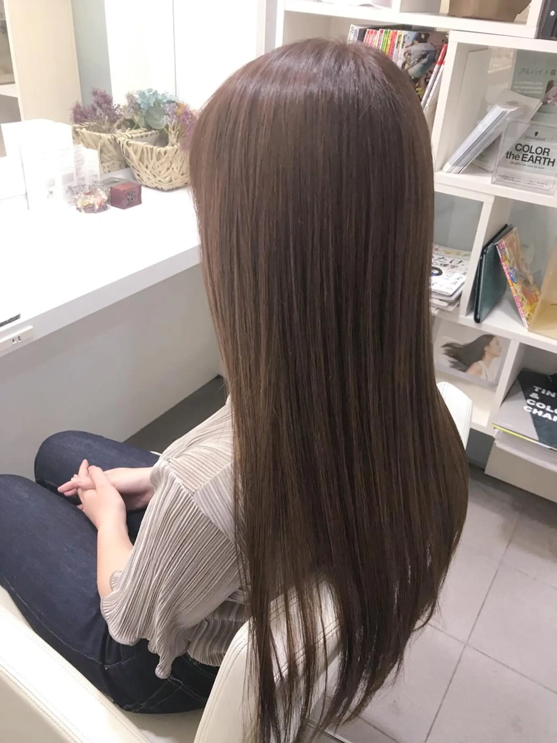 ロング カラー YASU🍎CUT 赤系カラー/ヘアケアのヘアスタイル