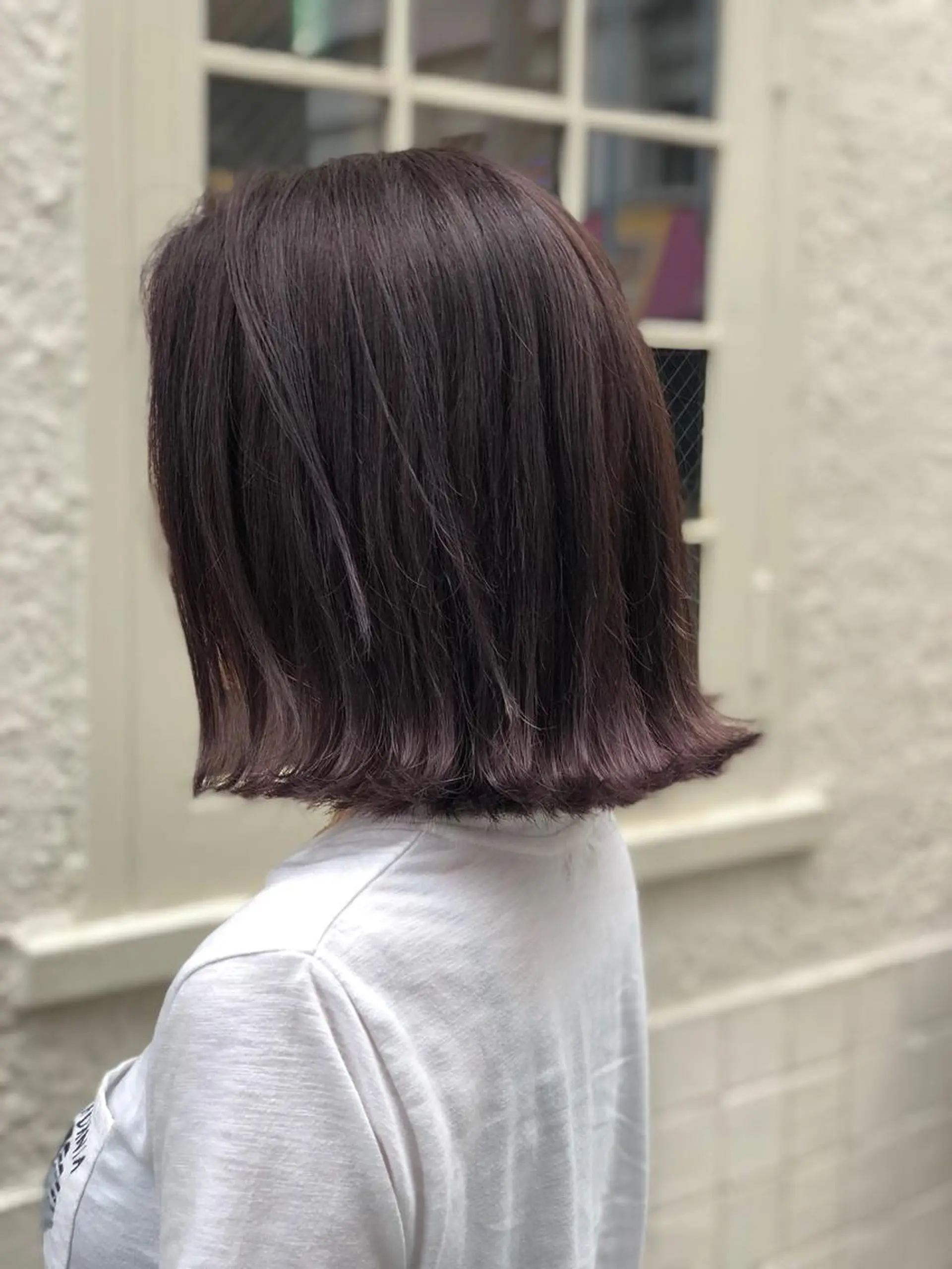 ミディアム カラー パープルカラー カット 吉祥寺 似合 わせcut/kanaのヘアスタイル