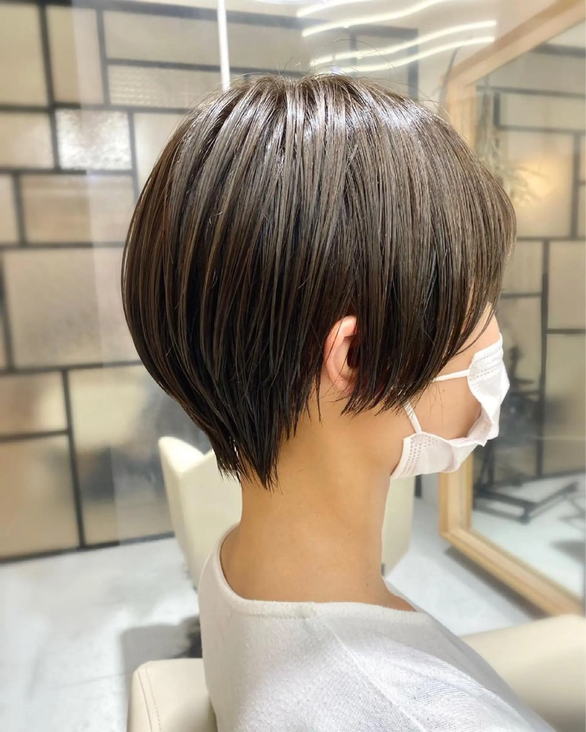 ショート カット ヘアカラー 安永 涼のヘアスタイル