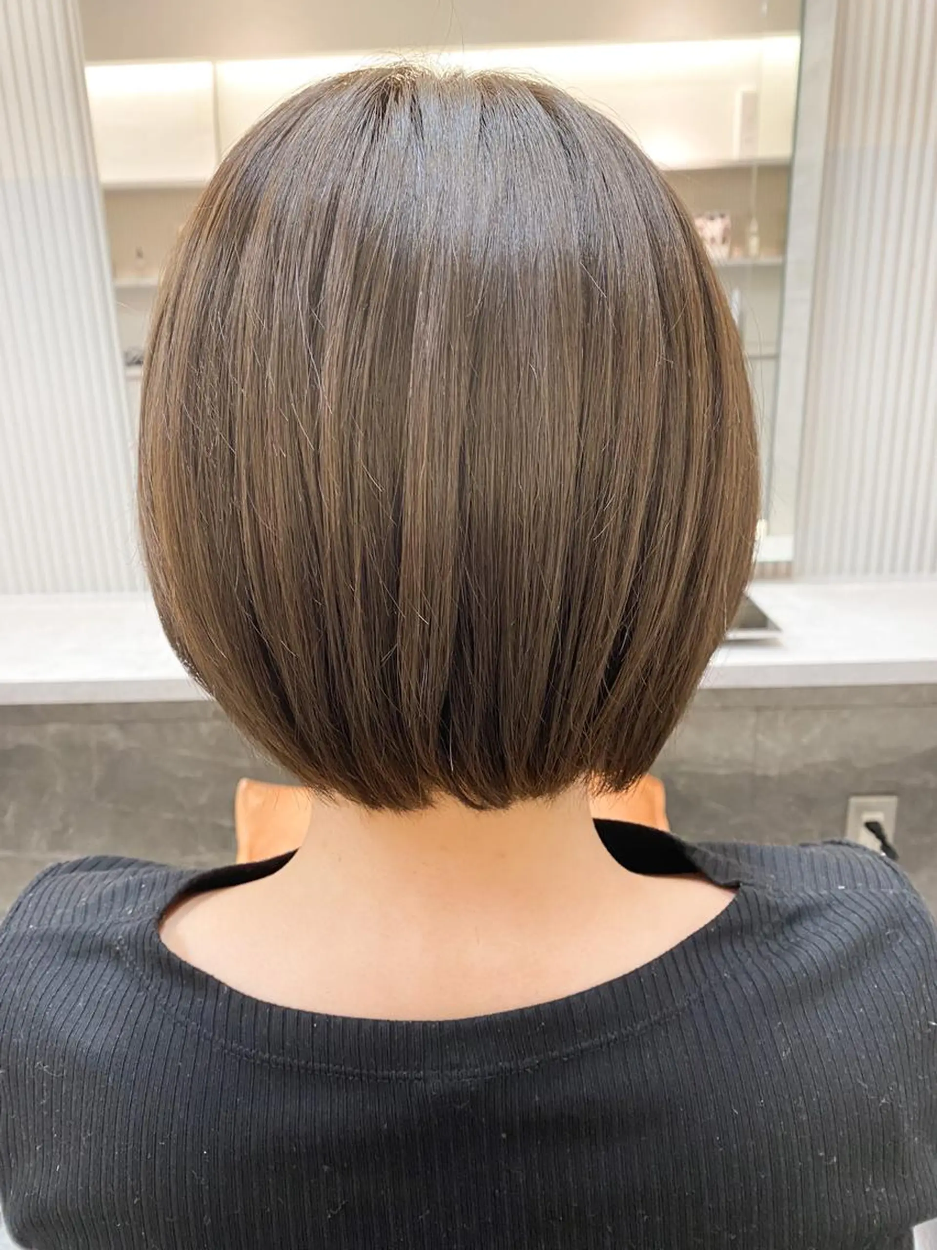 ショート カラー 透明感カラー グレージュ イルミナカラー トリートメント カット ヘアカラー トリートメント ヘッドスパ 木原良 (キハラ リョウ)のヘアスタイル