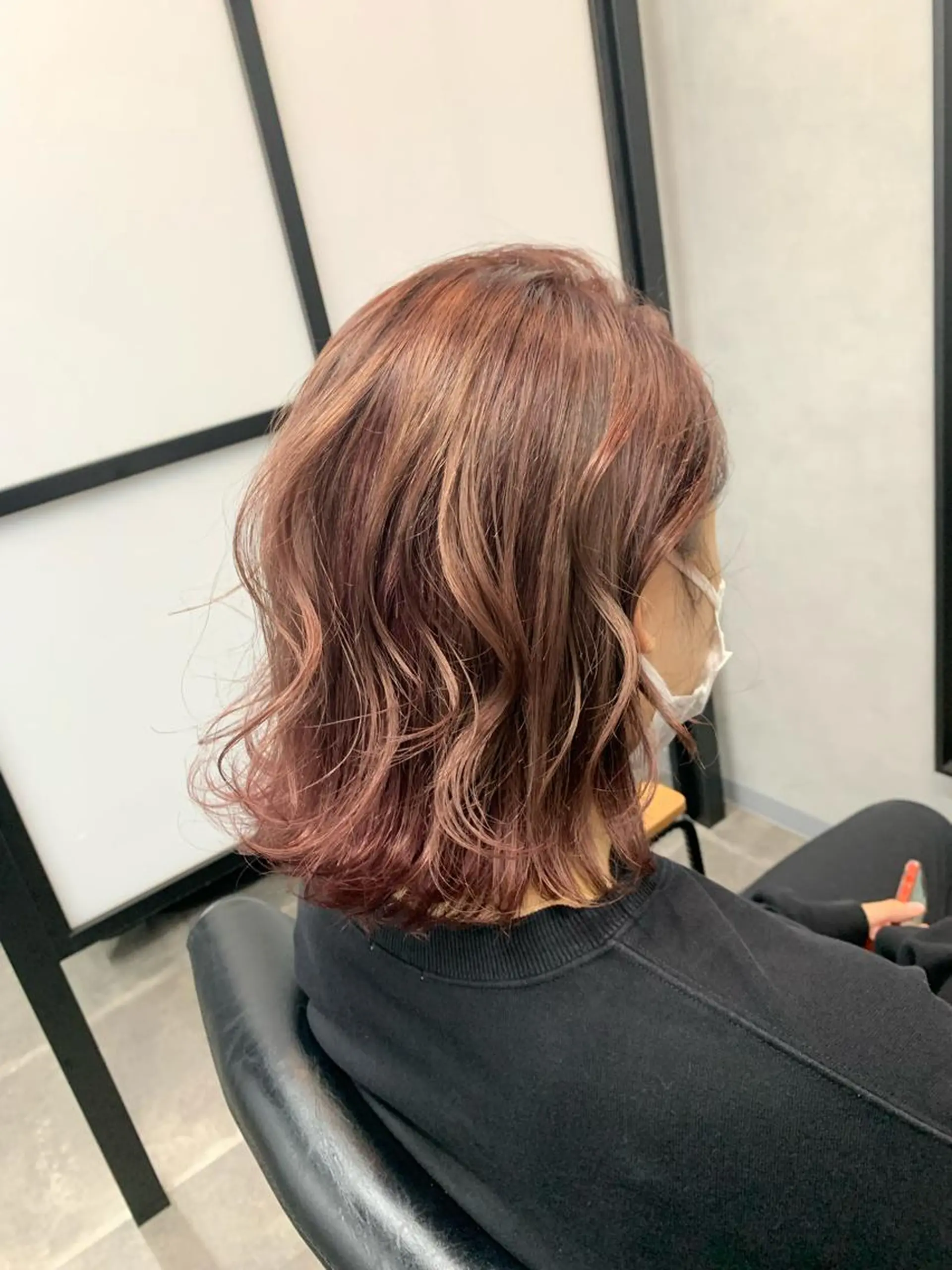 ミディアム ヘアカラー 菊地 旬のヘアスタイル