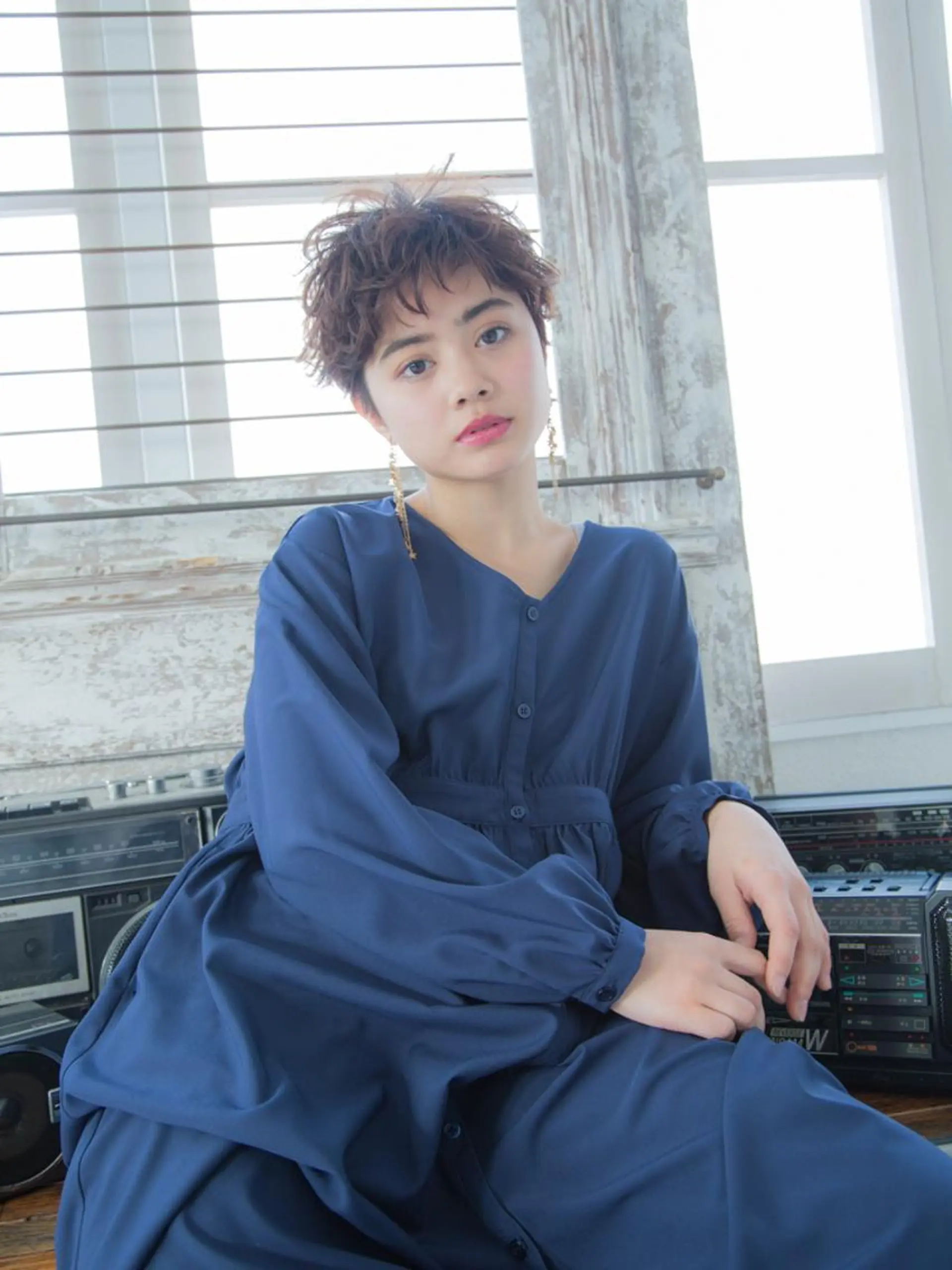 ショート カラー 池袋センターパート No.1 裕大のヘアスタイル