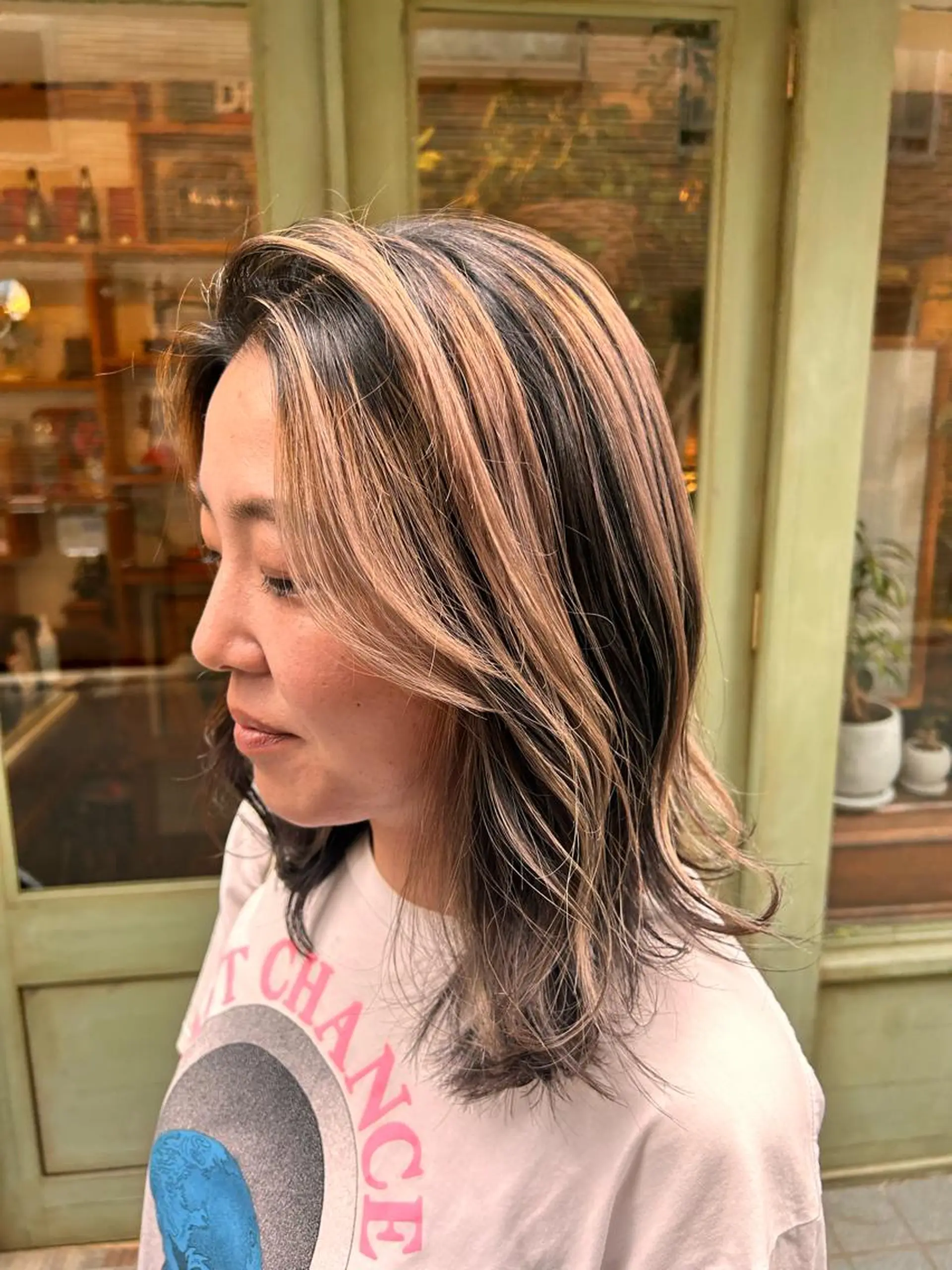 ミディアム カラー ヘアカラー 清水千優/パーマ/ メンズパーマのヘアスタイル