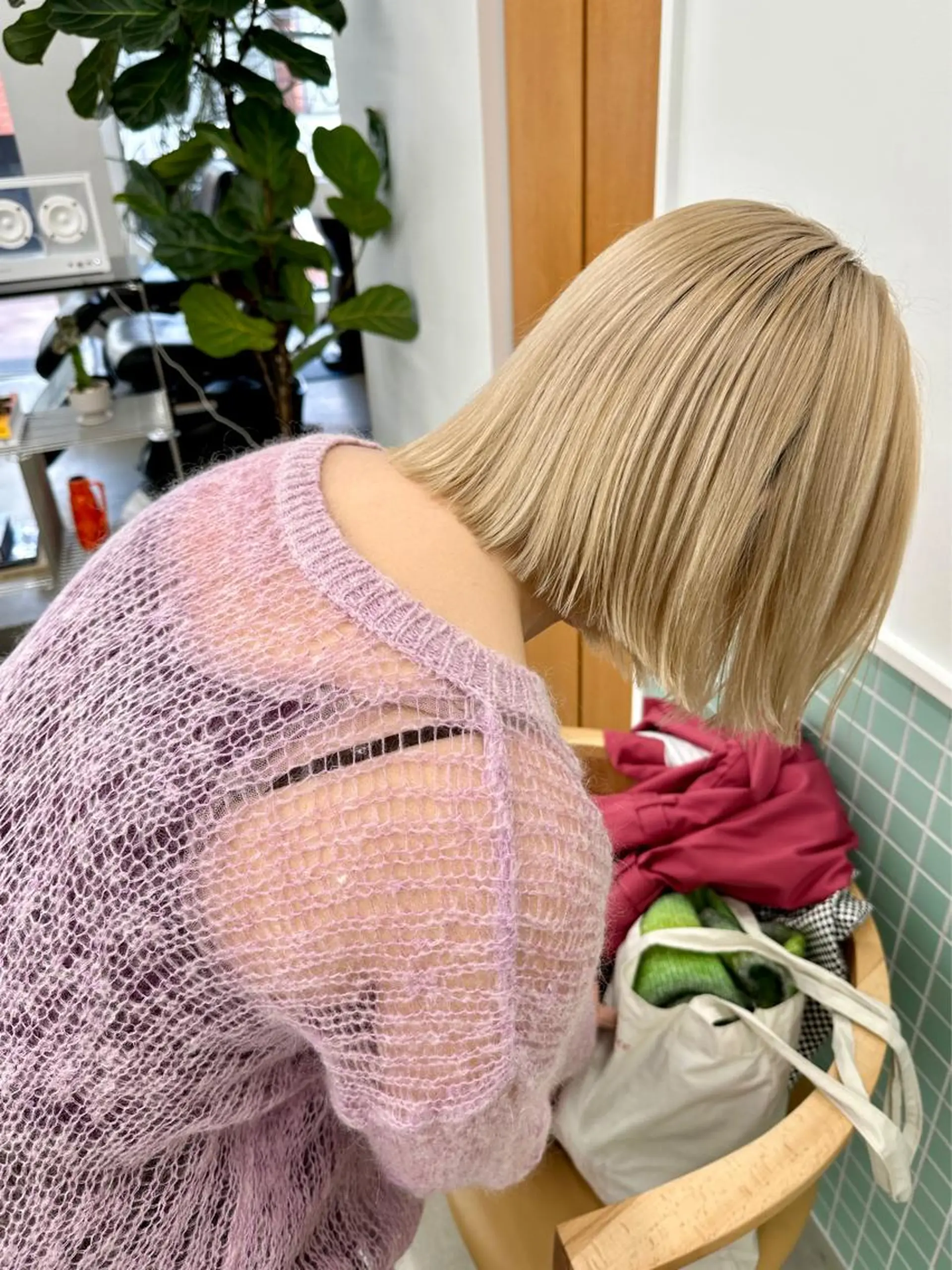 ショート カラー ブリーチ ケアブリーチ ヘアカラー トリートメント ボブ/レイヤー/ケア パーマ/リュウタのヘアスタイル