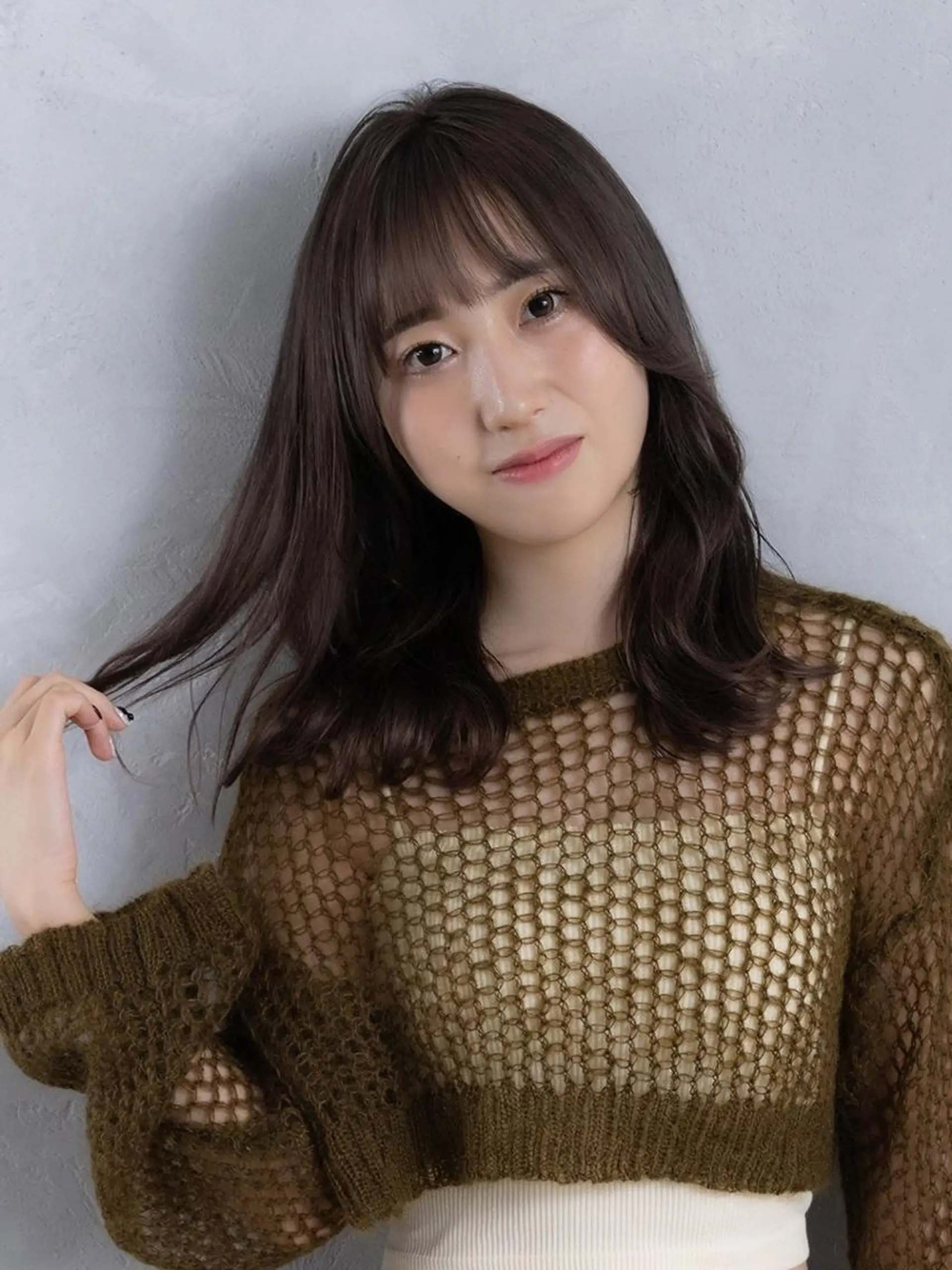 セミロング 鈴木 空音のヘアスタイル