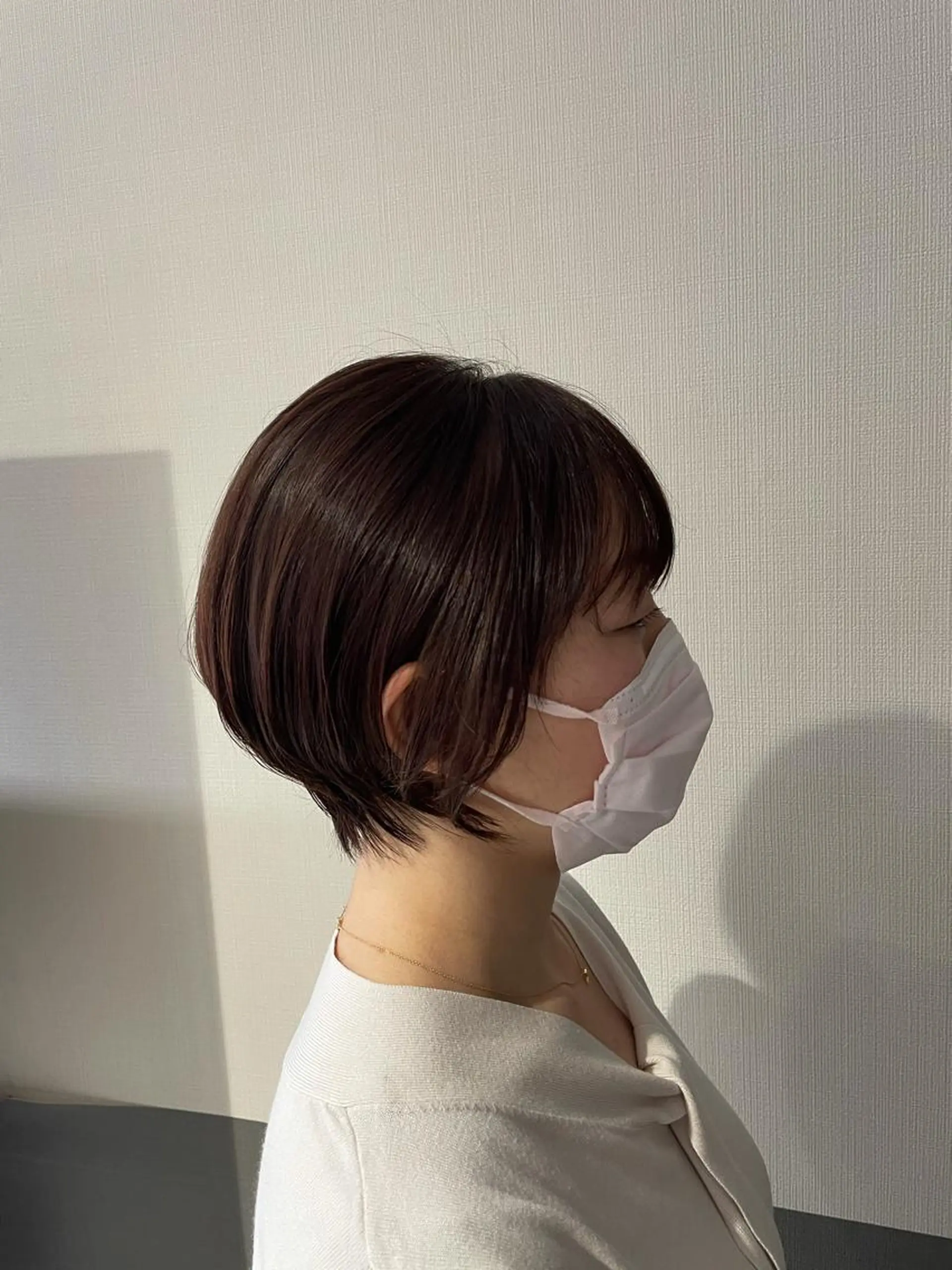 ショート カラー ブラウンカラー ピンクカラー ピンクブラウン ショートヘア モデルさん募集中IT byALBUM八王子のヘアスタイル