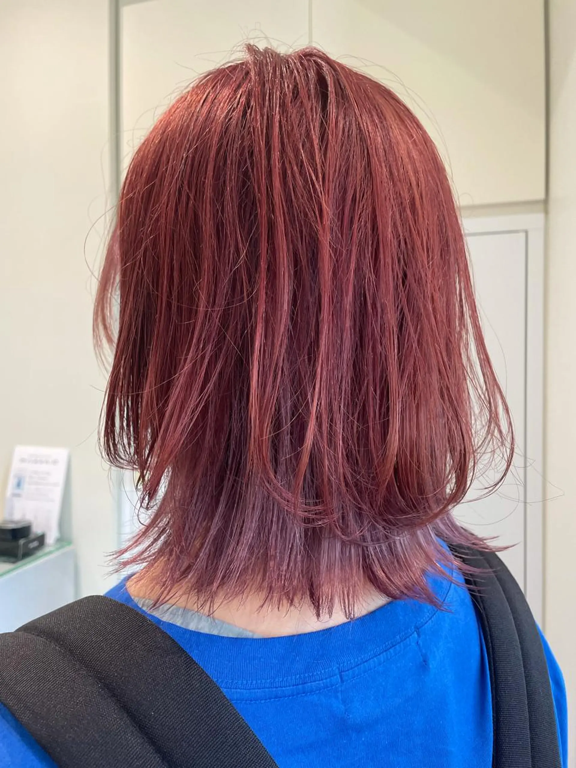 ミディアム カラー ラベンダーカラー ピンクカラー パープルカラー カット ヘアカラー ボブ/インナーカラー /眉毛/Miyuのヘアスタイル