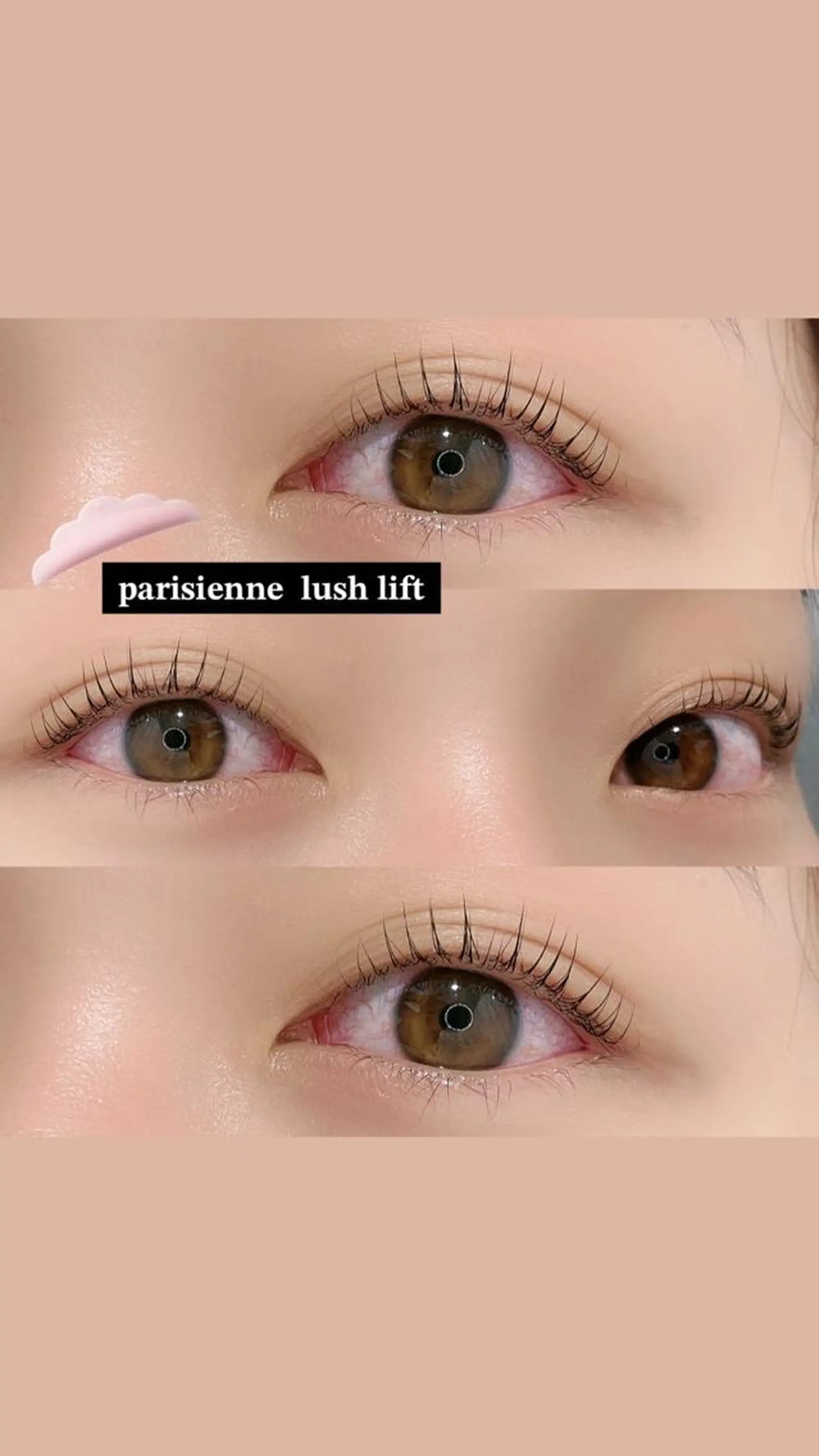 マツエク・マツパ パリジェンヌラッシュリフト まつげパーマ 一重×まつ毛パーマ miiia lashのマツエク・マツパデザイン