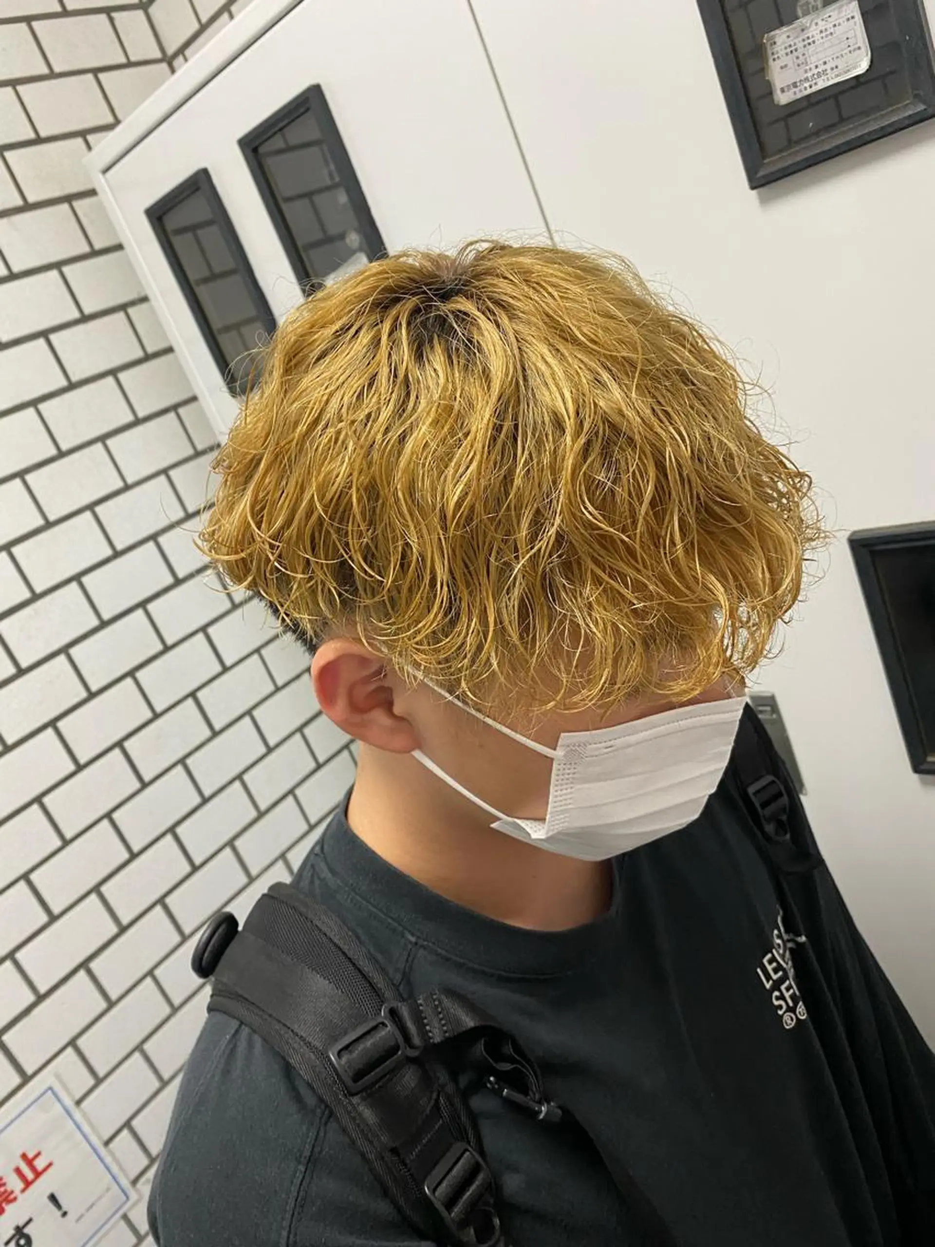 パーマ メンズ カット パーマ トリートメント ヘアセット メンズブリーチカラー /パーマ ごーた立川のヘアスタイル