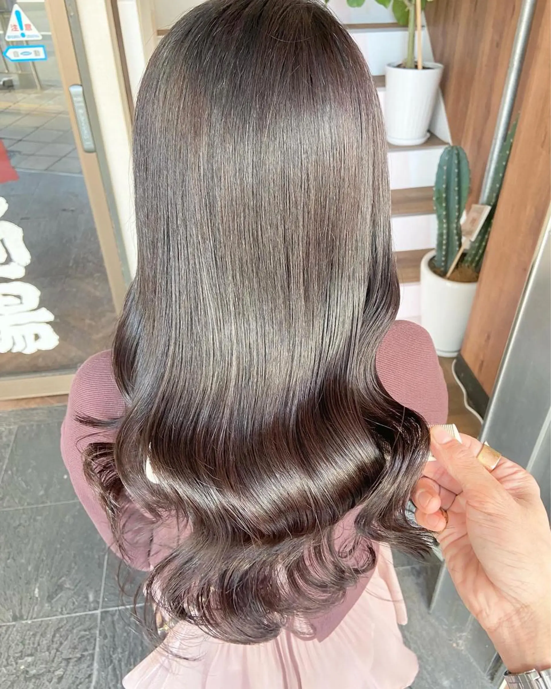 ロング カラー アクアカラー ダブルカラー グラデーションカラー ハイライトカラー イルミナカラー カット ヘアカラー 韓国/色気/レイヤー /AVANCE天王寺のヘアスタイル