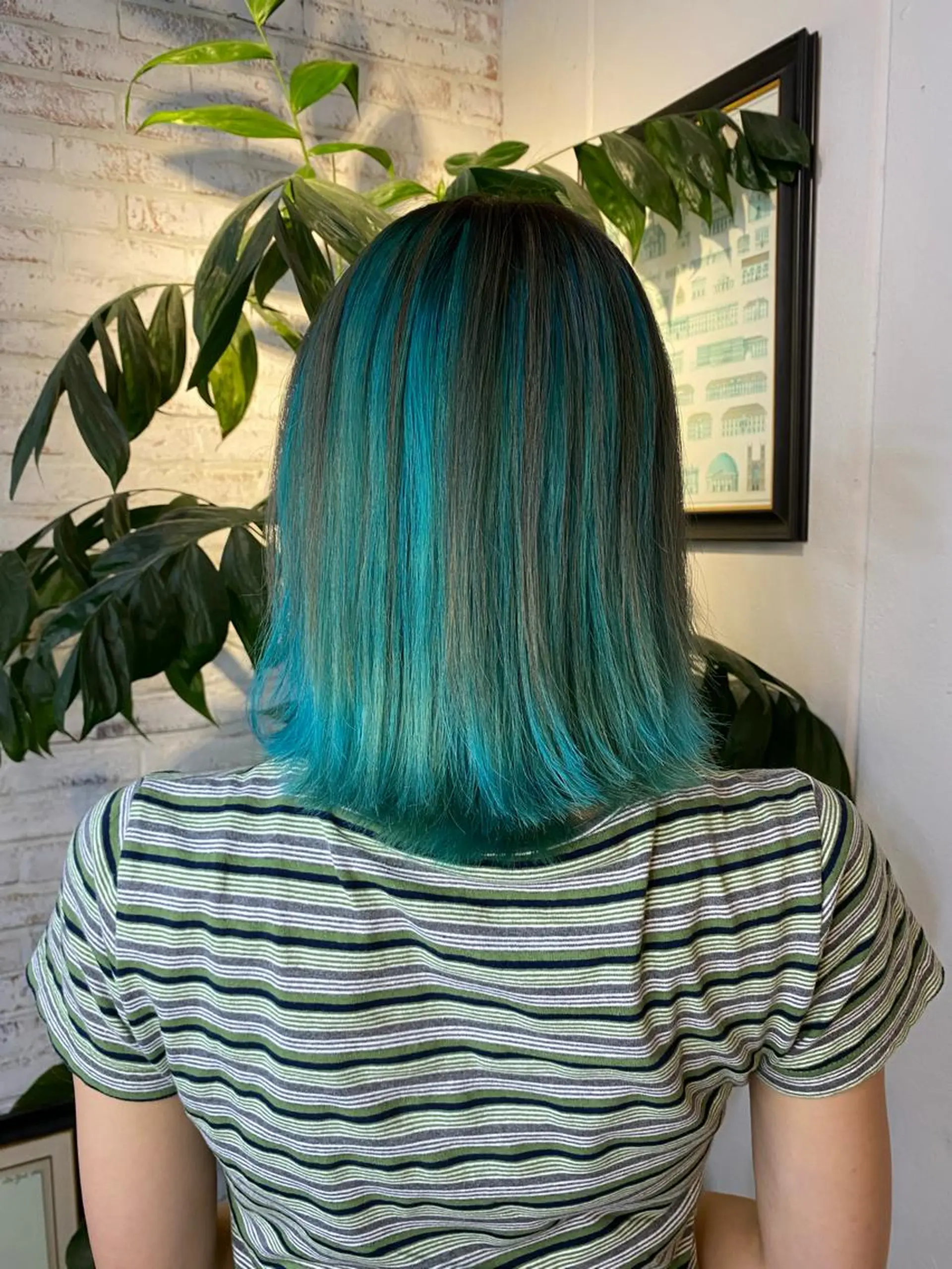 ミディアム カラー カット ヘアカラー 長濱 俊のヘアスタイル