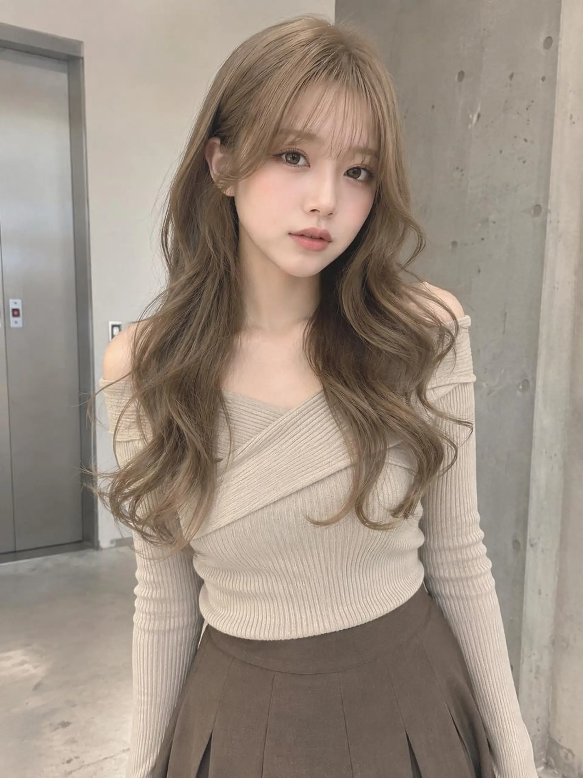 カラー ロング 💖美髪エクステ💖 束感マツエク/はるかのヘアスタイル