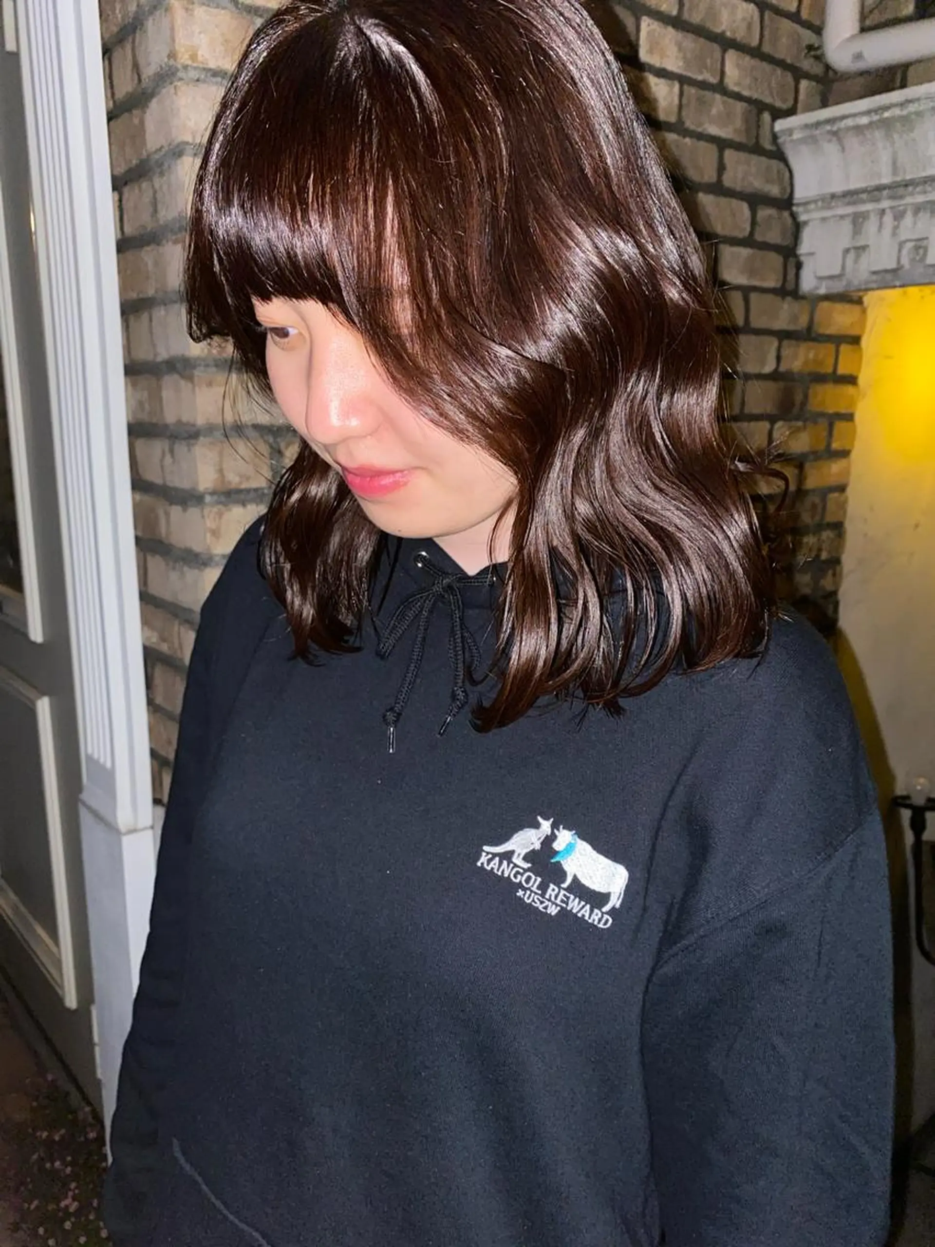 ミディアム カラー ヘアアレンジ ブラウンカラー レッドカラー レッドブラウン お任せヘア☘️☘️ 及川渚のヘアスタイル