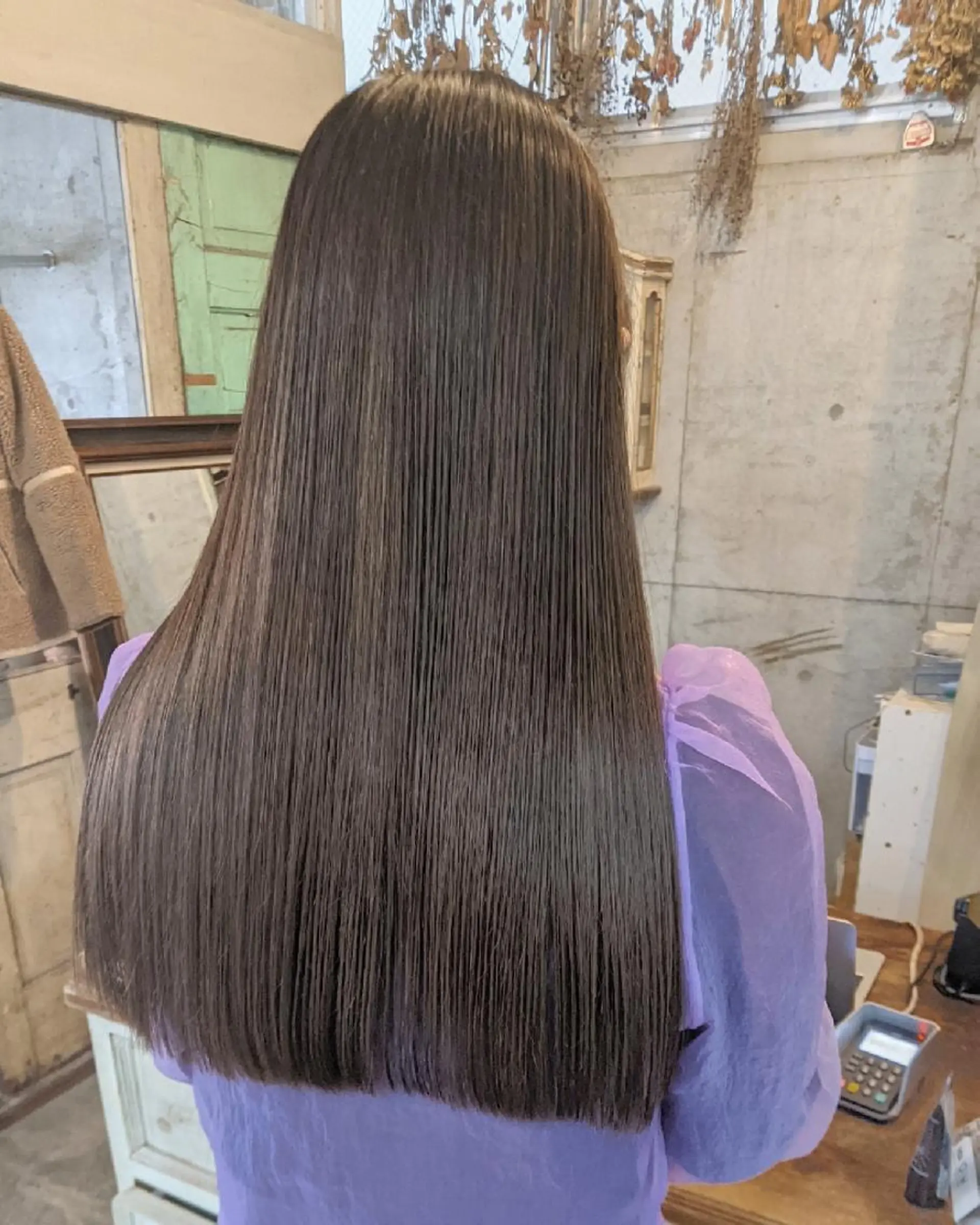 セミロング カラー ヘアアレンジ mowen RUIのヘアスタイル