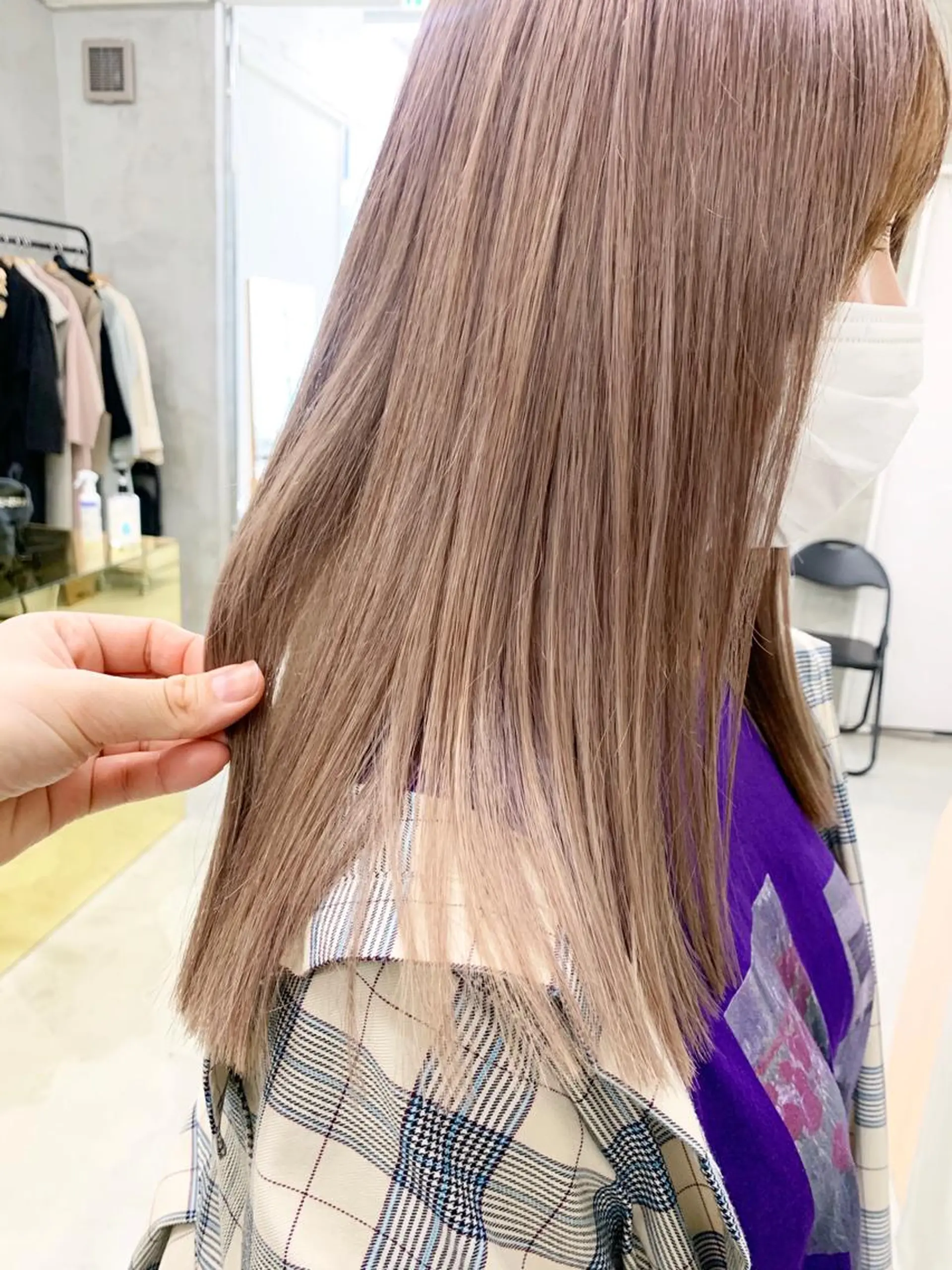 カラー ブリーチ ブラウンカラー 透明感カラー ラベンダーカラー ヘッドスパ (女性限定)🍋モエのヘアスタイル